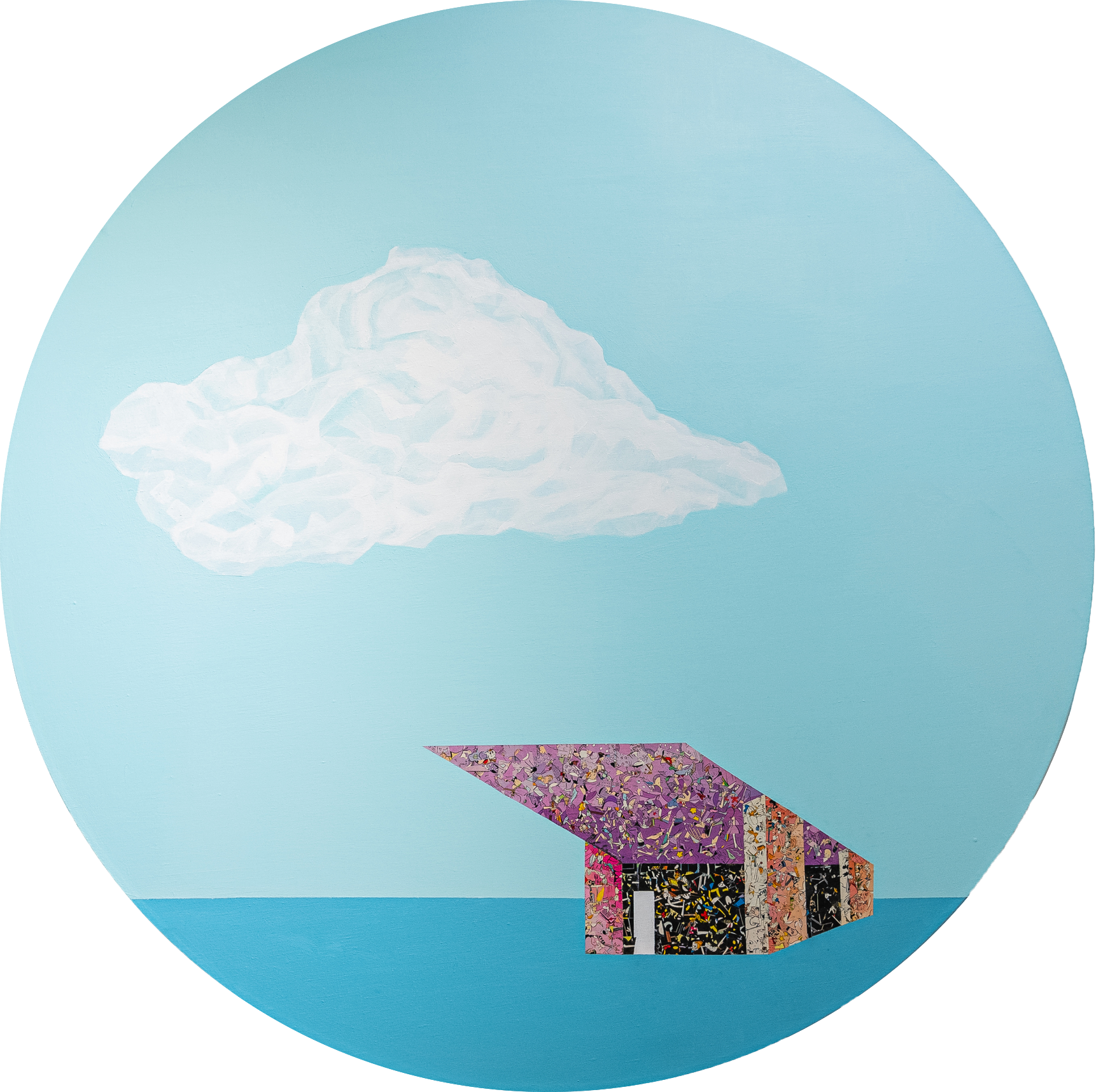 Оля Кройтор (Картина, живопись - 
                  100 x 100 см) Ситуация 42