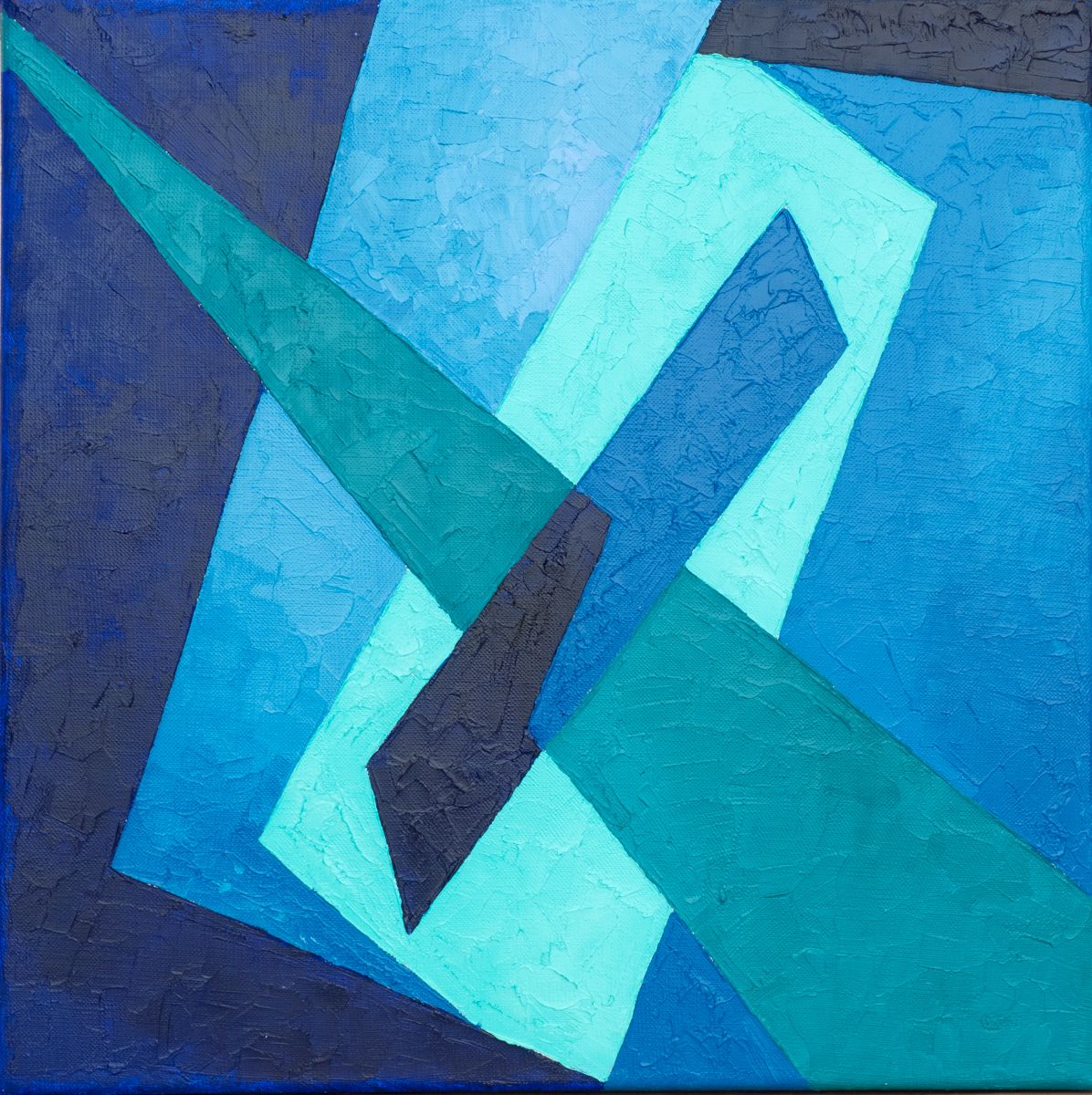 Марина Тийк (Картина, живопись - 
                  40 x 40 см) Blue