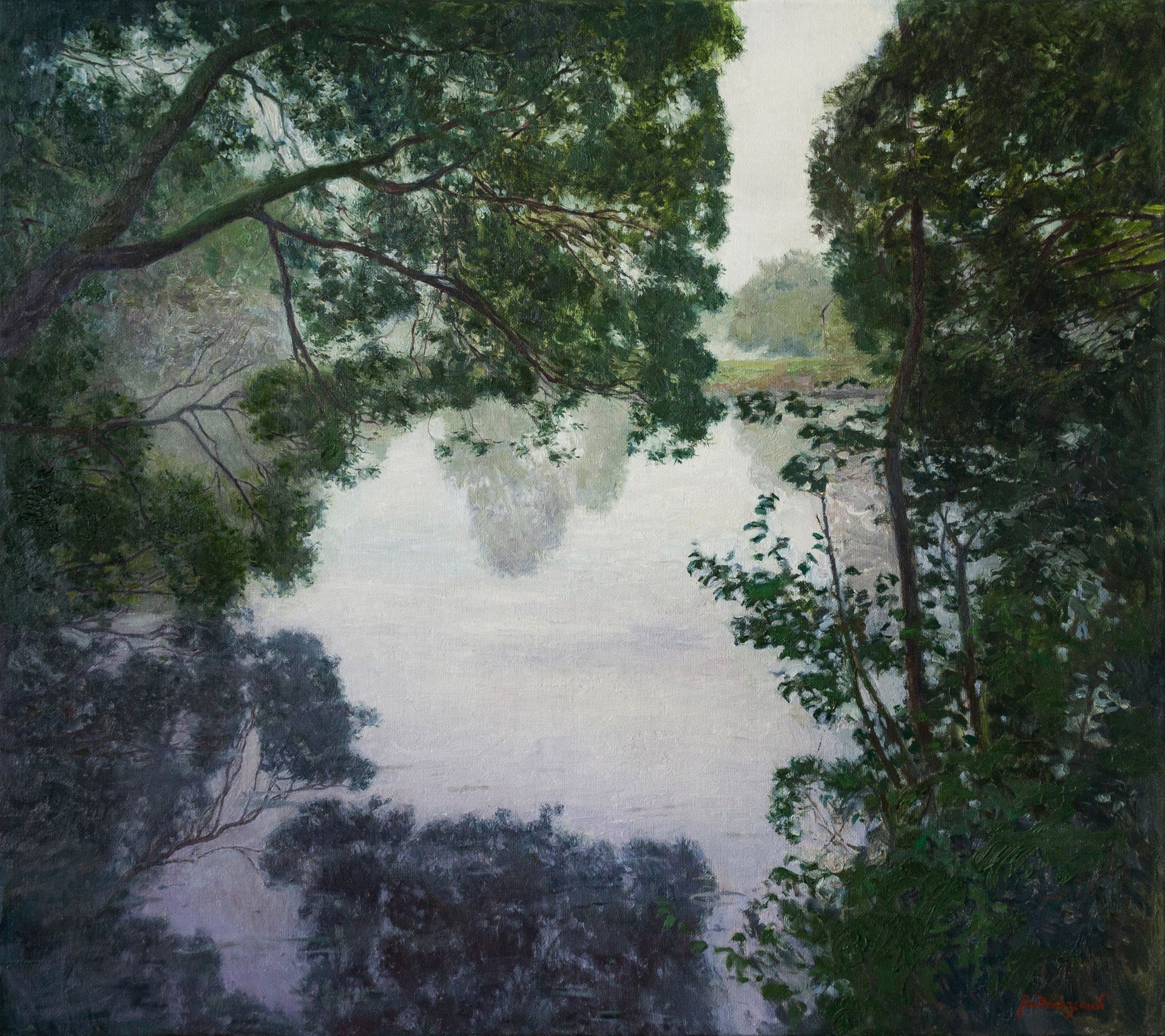 Николай Водолазский (Картина, живопись - 
                  90 x 80 см) Зеркало