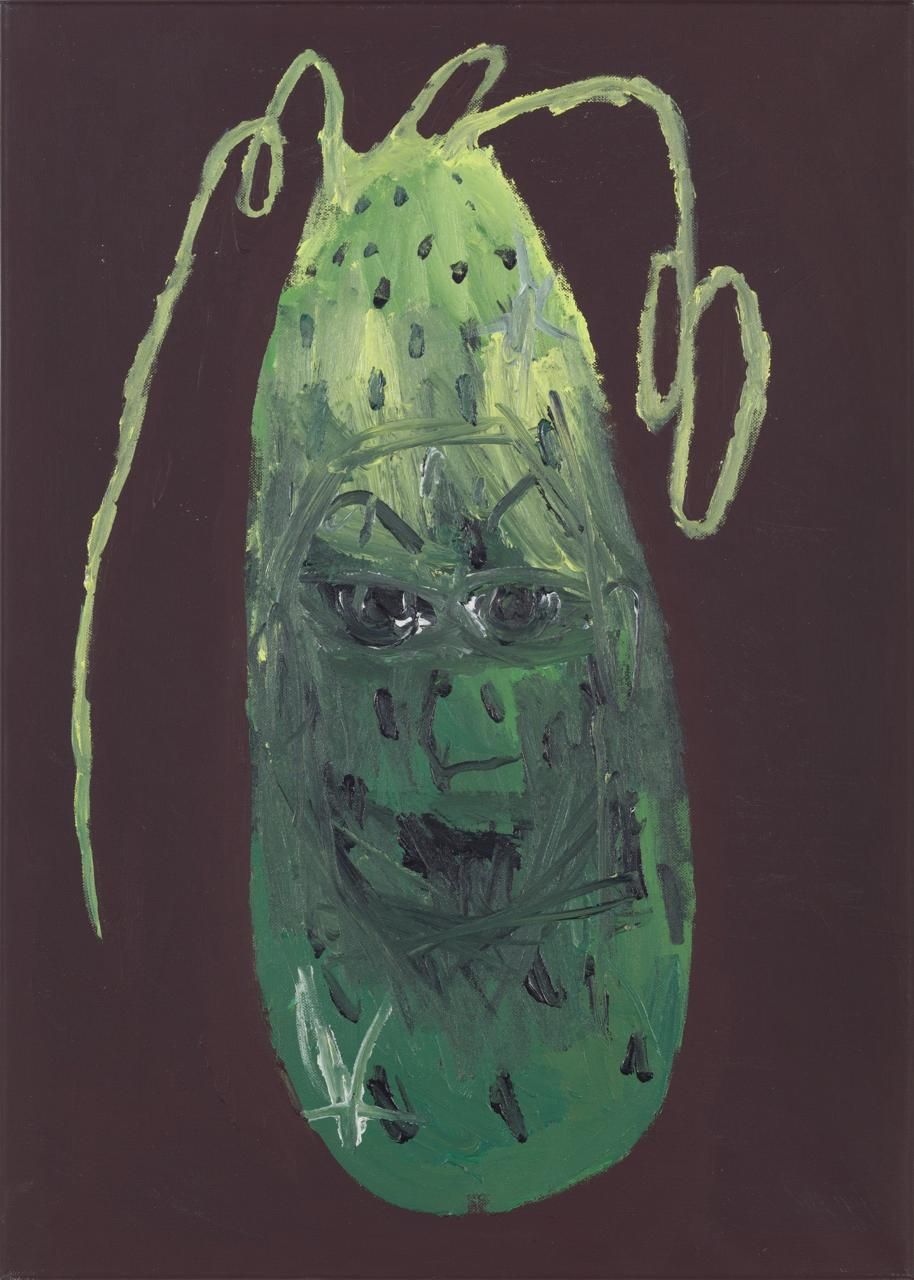 Влад Мальцев (Картина, живопись - 
                  50 x 70 см) Огурец "Надёжный товарищ"