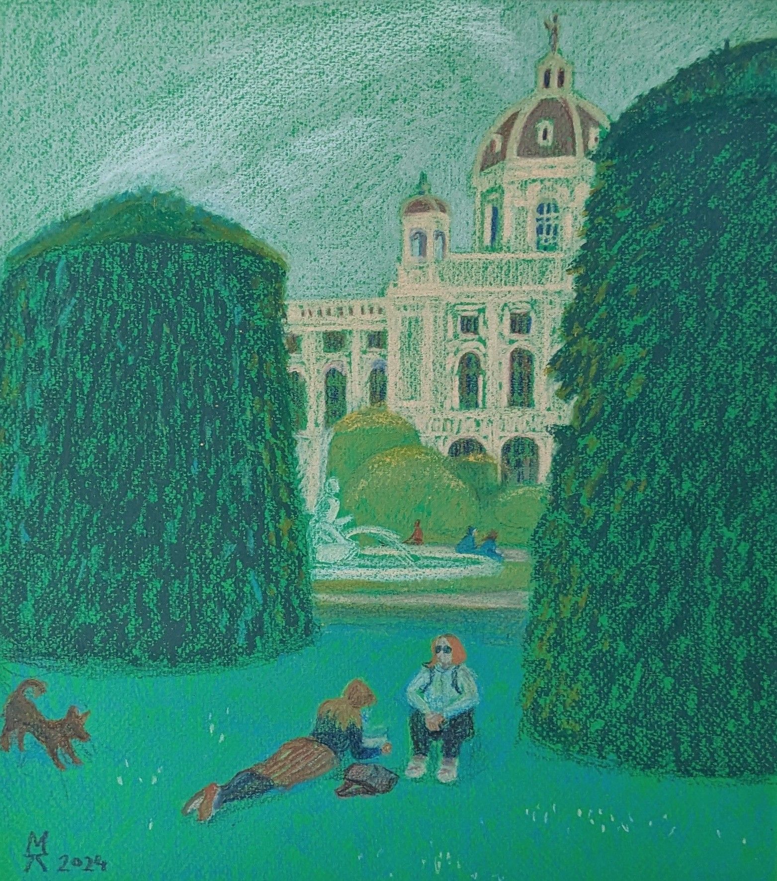 Екатерина Маланьина (Авторская графика - 
                  27 x 31 см) Вена