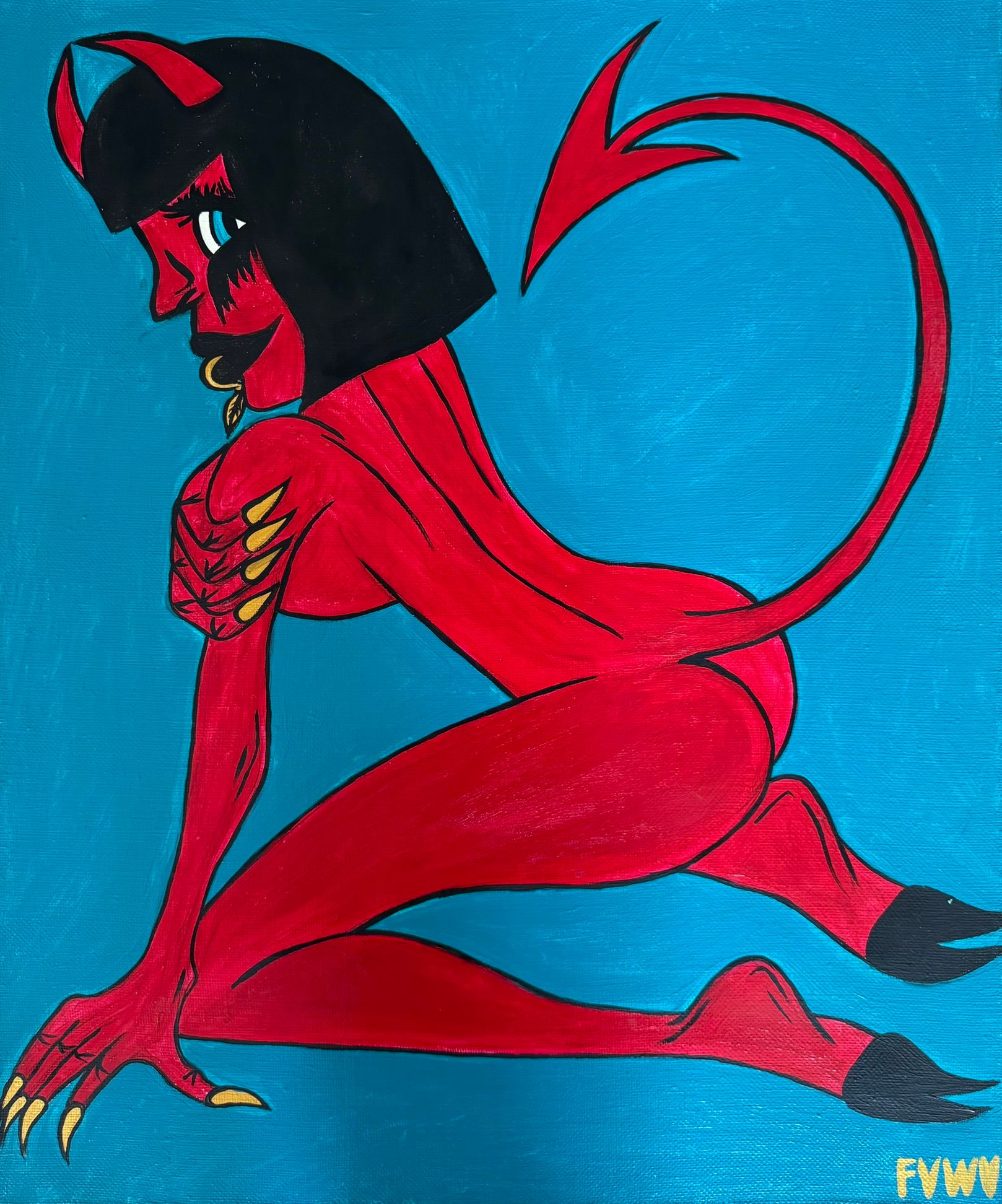 Виолетта Киселева (Картина, живопись - 
                  50 x 60 см) Касикандриэра