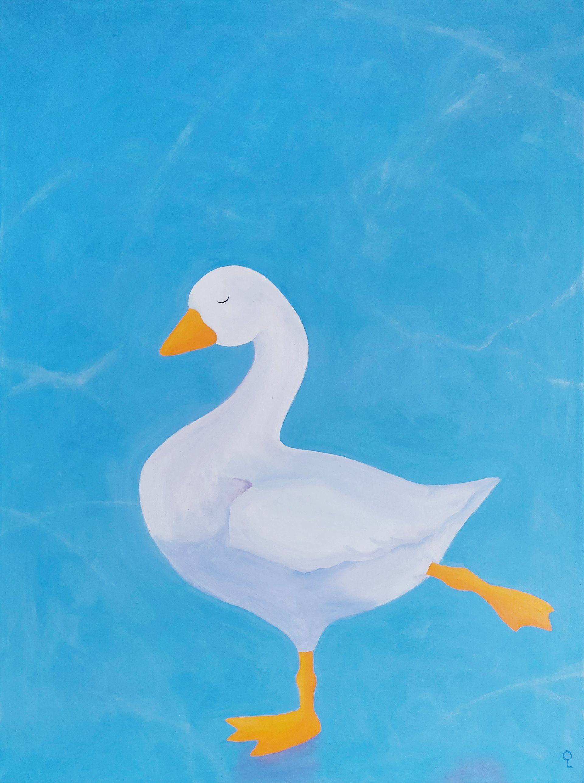 Оливия Лем (Картина, живопись - 
                  60 x 80 см) Гусиное озеро