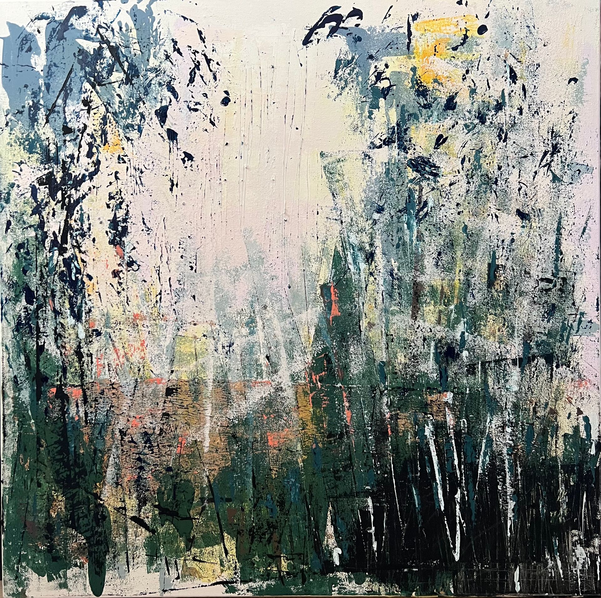 Катерина Горячева (Картина, живопись - 
                  70 x 70 см) Апрель