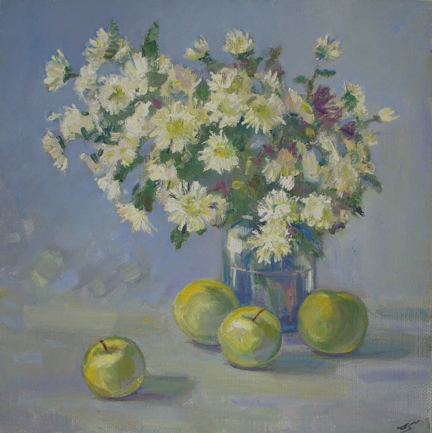 Елена Санина (Картина, живопись - 
                  40 x 40 см) 12 ноября