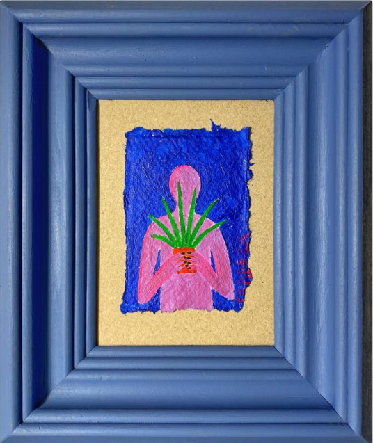 Анастасия Трапезникова (Картина, живопись - 
                  15 x 19 см) The Plant Lover