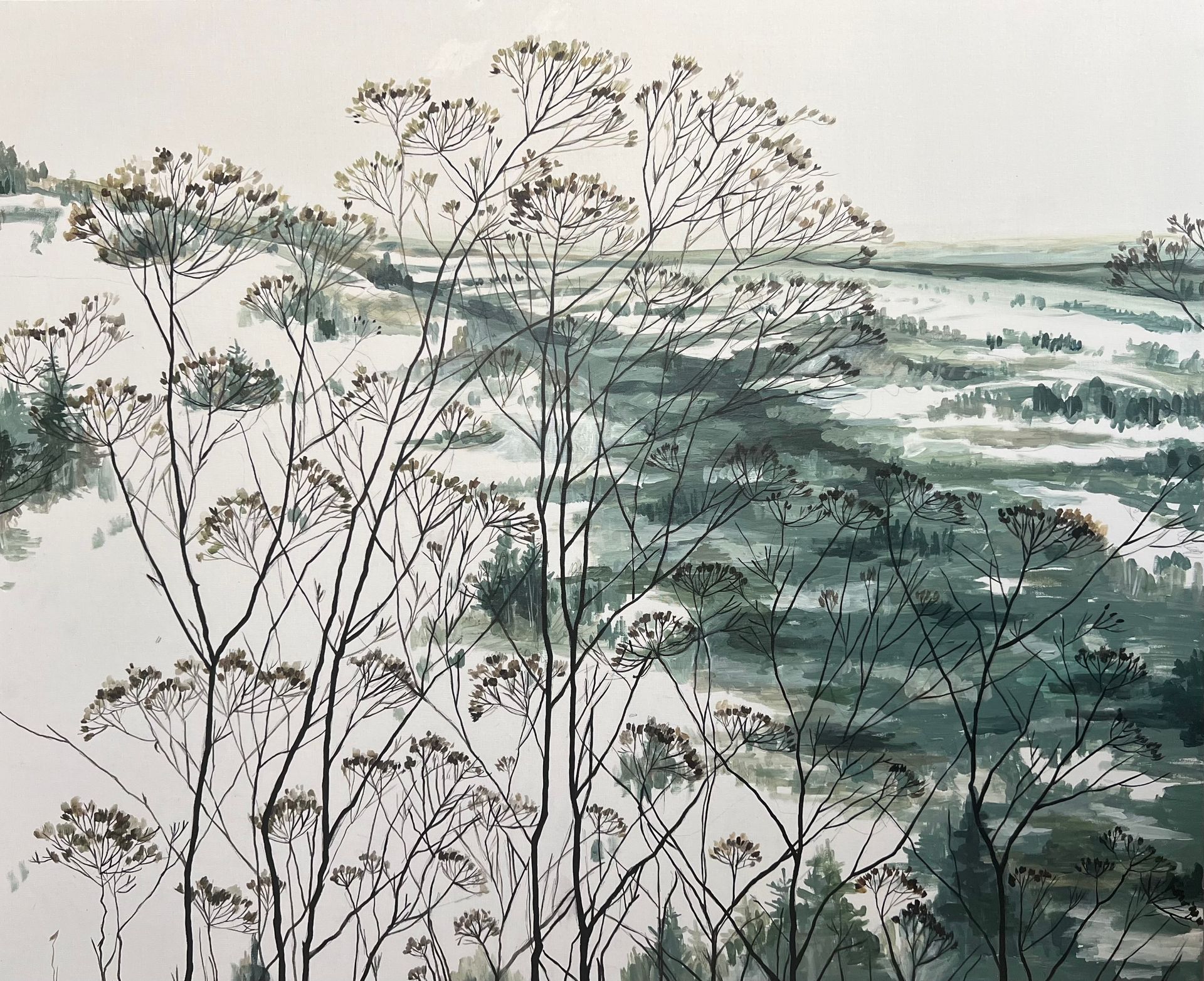 Лена Запрудских (Картина, живопись - 
                  110 x 90 см) Зима