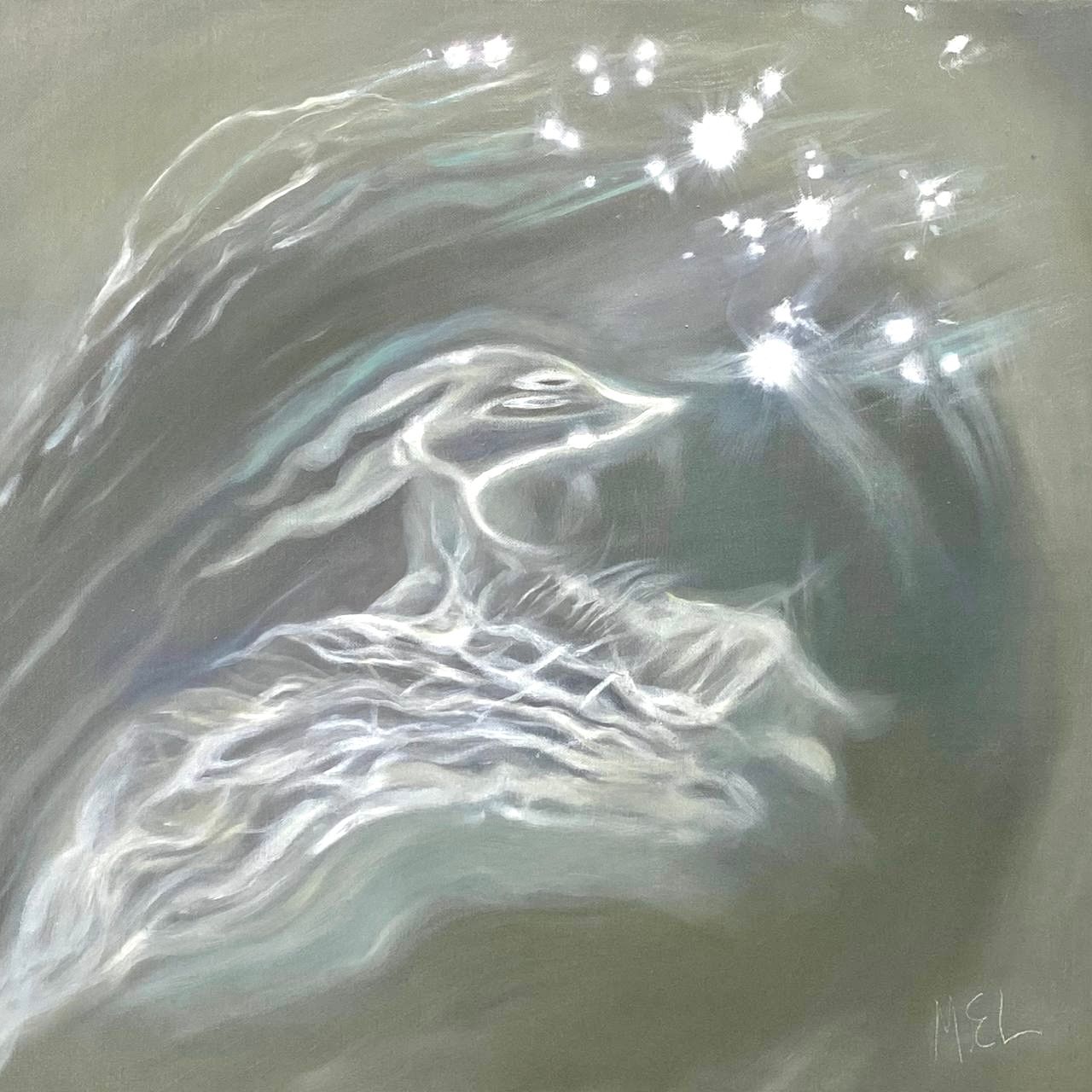 Елена Митина (Картина, живопись - 
                  50 x 50 см) Бликующий