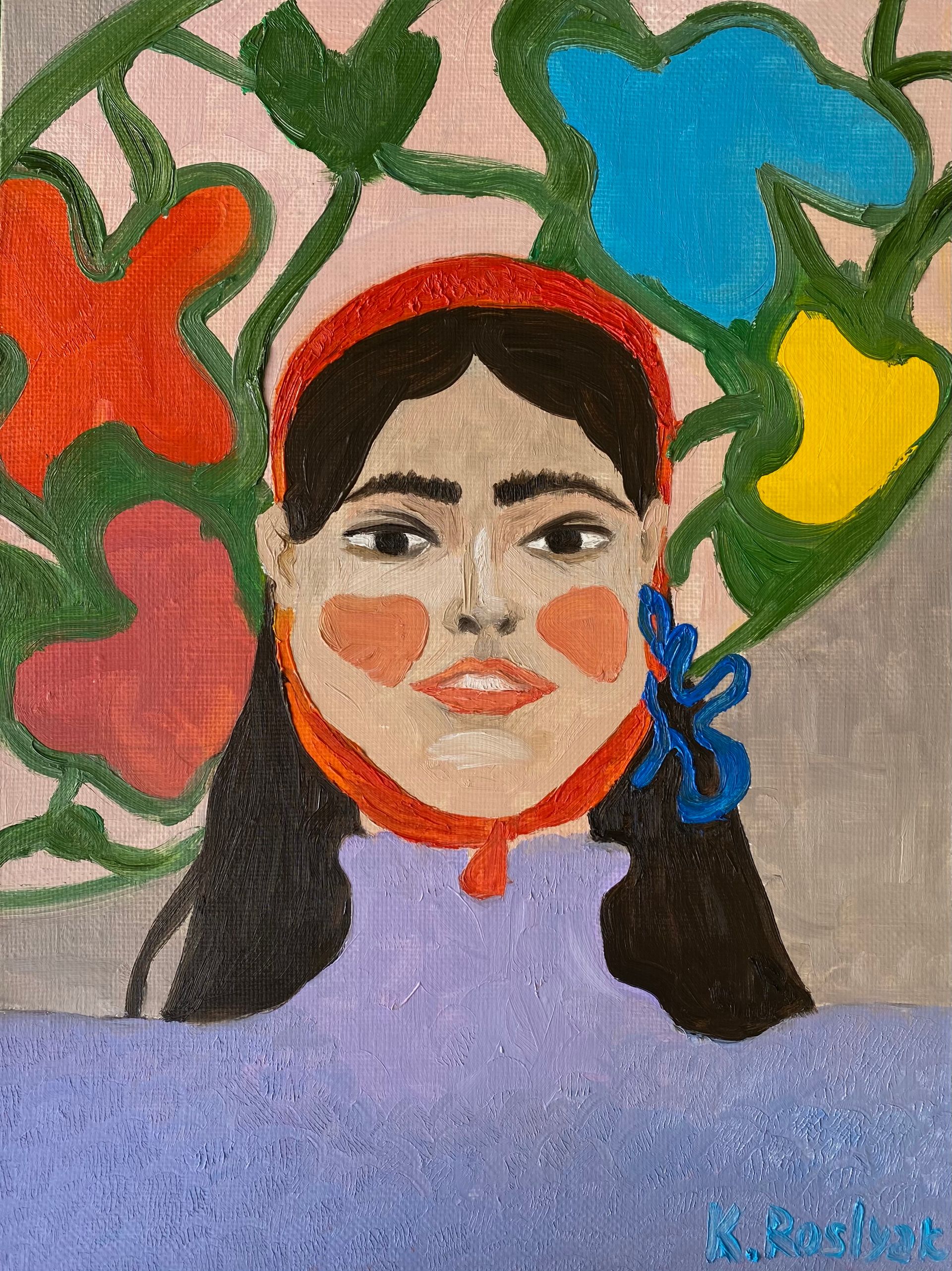 Каролина Росляк (Картина, живопись - 
                  30 x 40 см) Мексиканка
