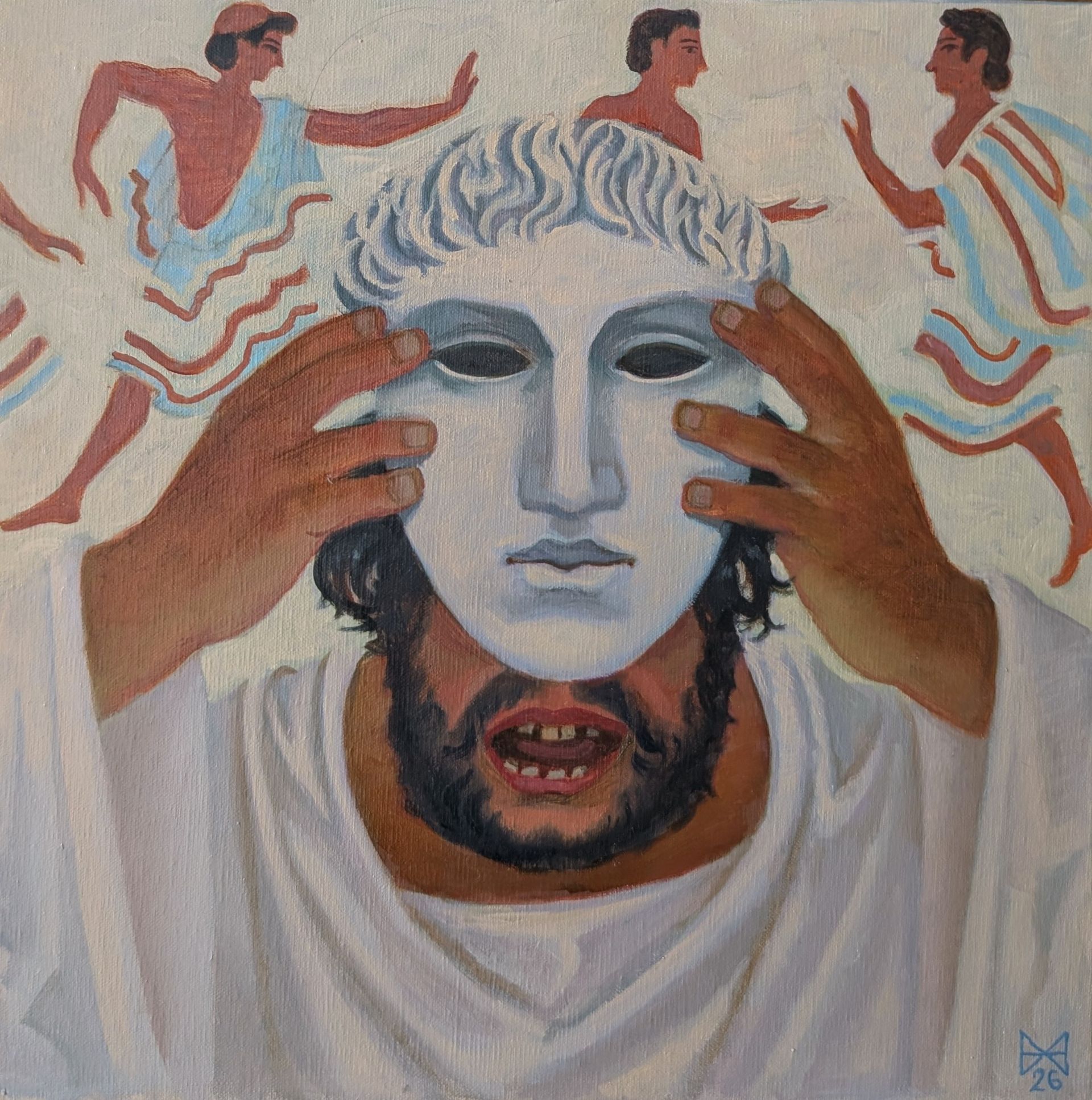 Анастасия Мотина (Картина, живопись - 
                  40 x 40 см) Дионис