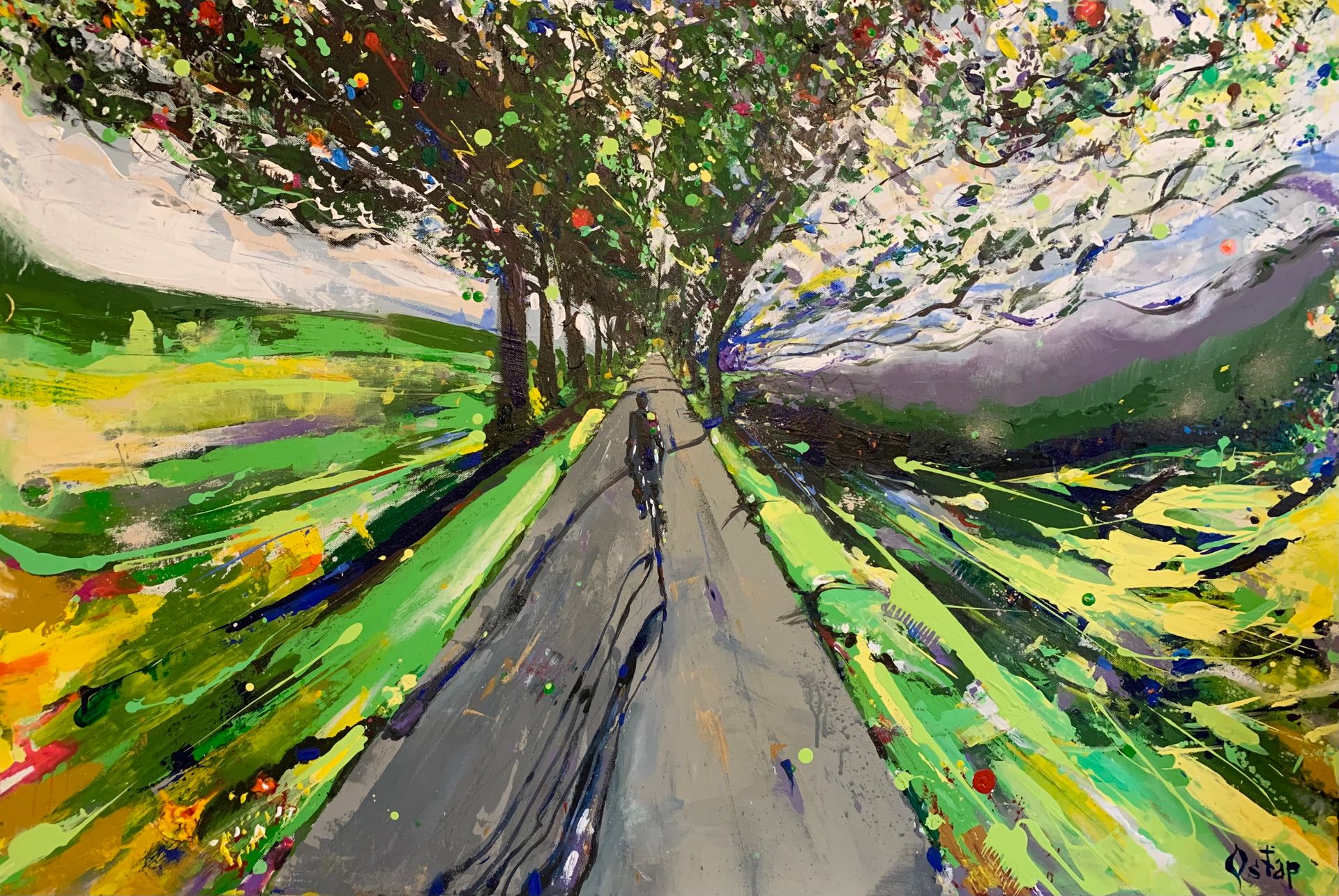 Остап Бакин (Картина, живопись - 
                  120 x 80 см) Дорога