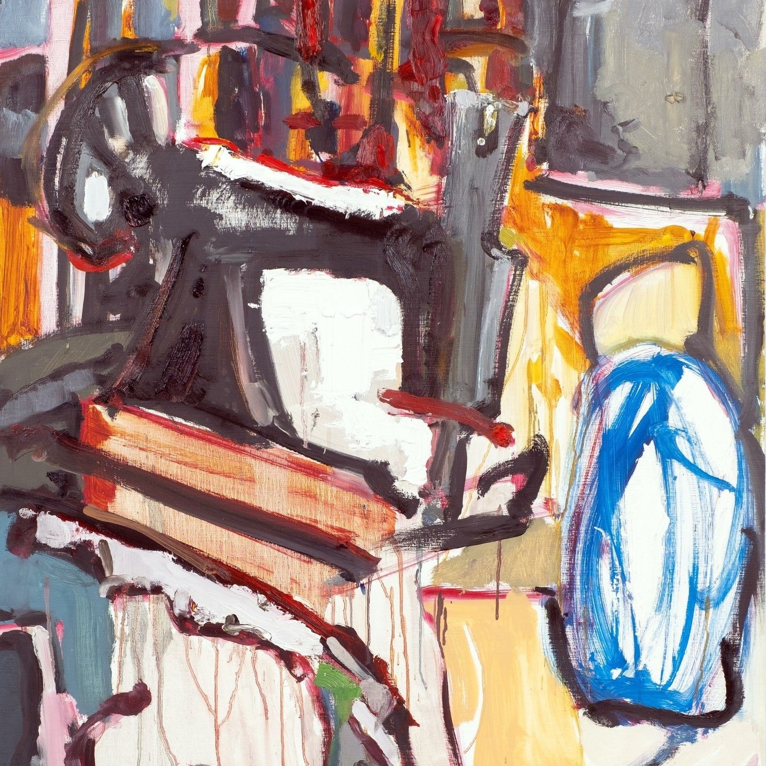 Карина Еганян (Картина, живопись - 
                  80 x 100 см) Швейная машинка