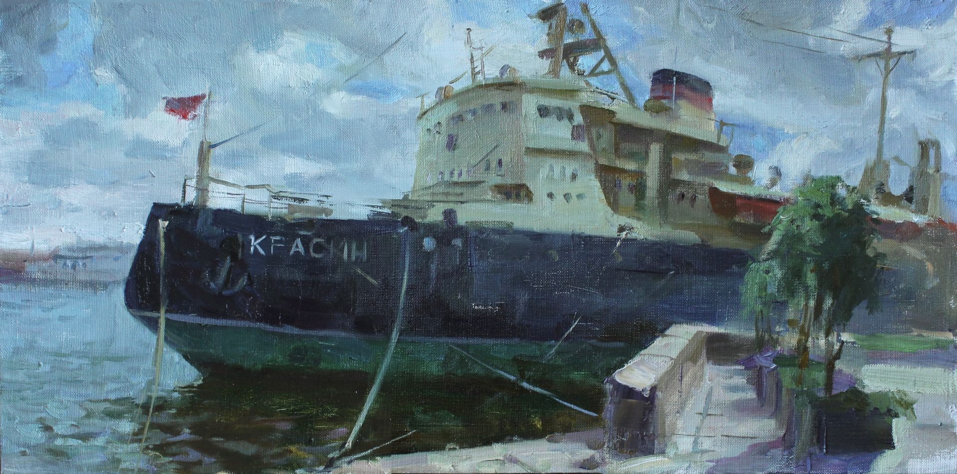 Алина Коршункова (Картина, живопись - 
                  60 x 30 см) Красин. Санкт-Петербург
