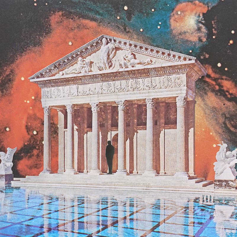 Филипп Игумнов (Графика цифровая (принты) - 
                  50 x 50 см) Gaze at water