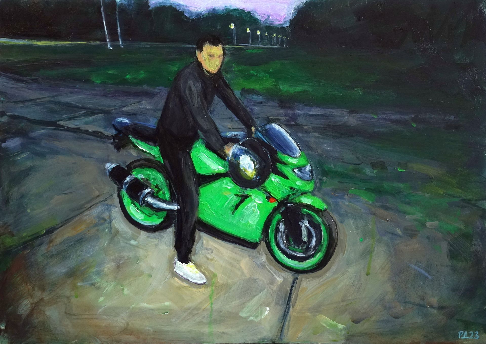 Денис Русаков (Картина, живопись - 
                  41.5 x 29.5 см) Motus