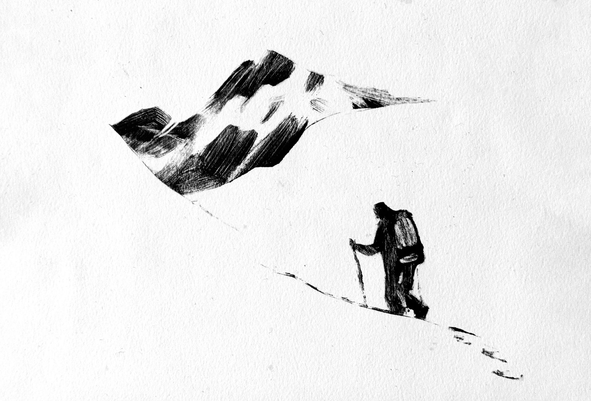 Дарья Краплак (Графика печатная - 
                  29 x 21 см) Hike