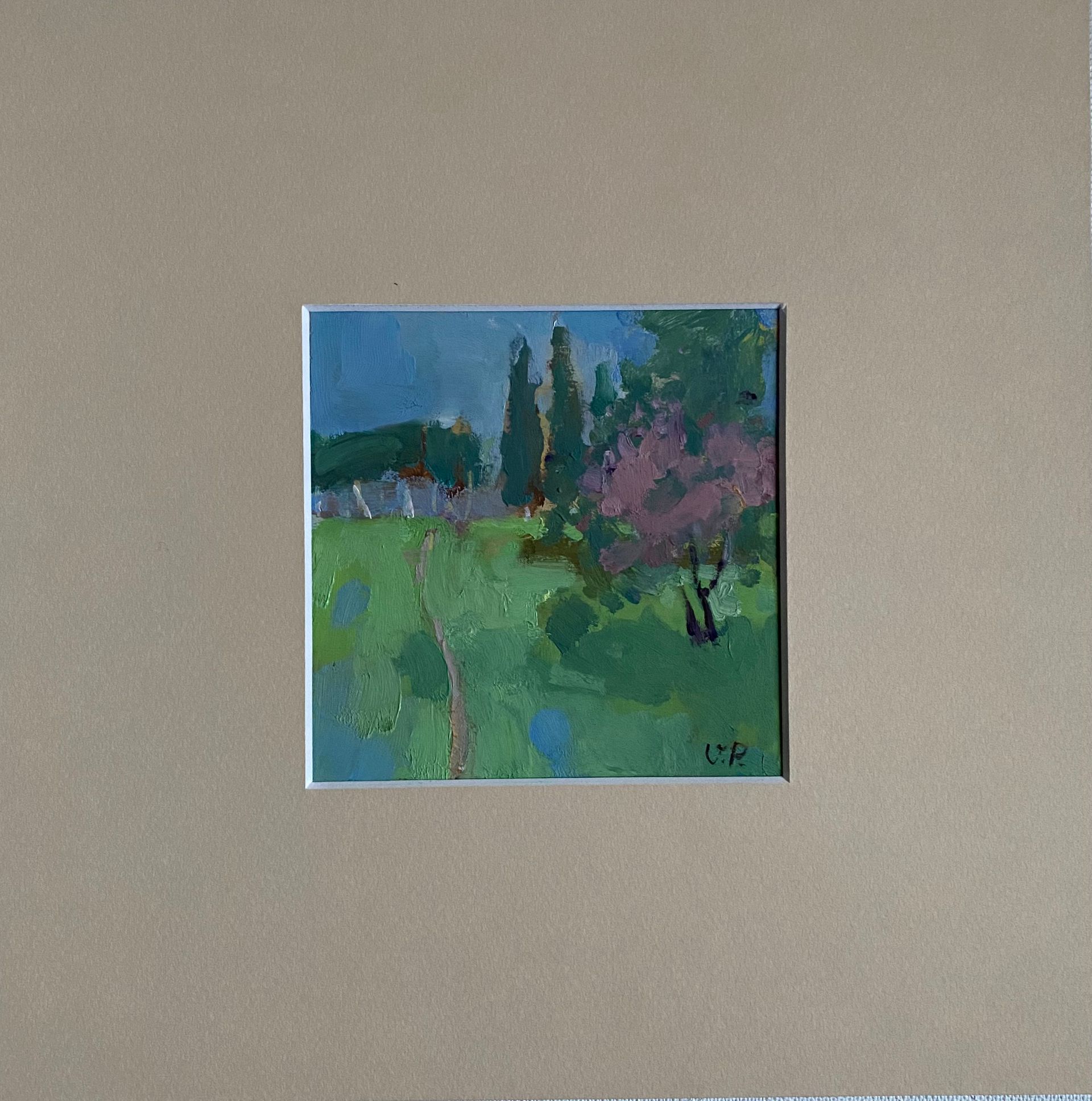 Валерия Привалихина (Авторская графика - 
                  10.5 x 10.5 см) Spring in Italy