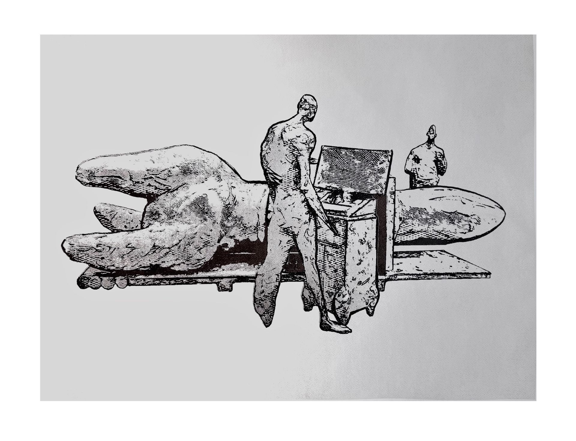 Timur Key (Графика печатная - 
                  90 x 72.5 см) Досмотр