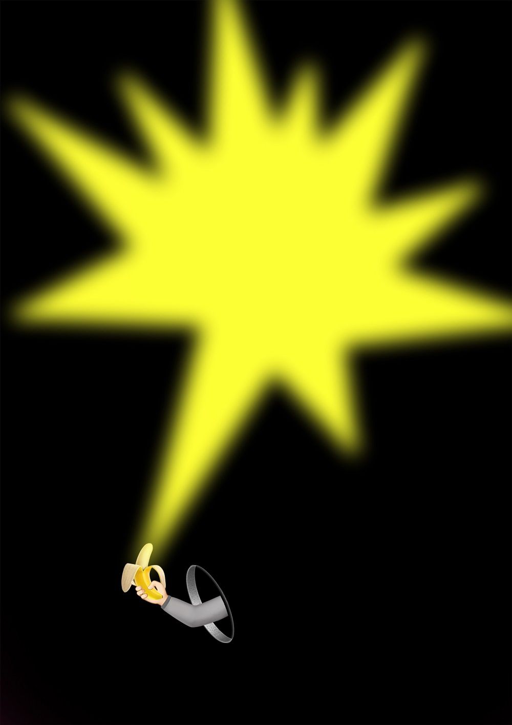 Александр Зайцев (Графика цифровая (принты) - 
                  21 x 29 см) Рука с бананом