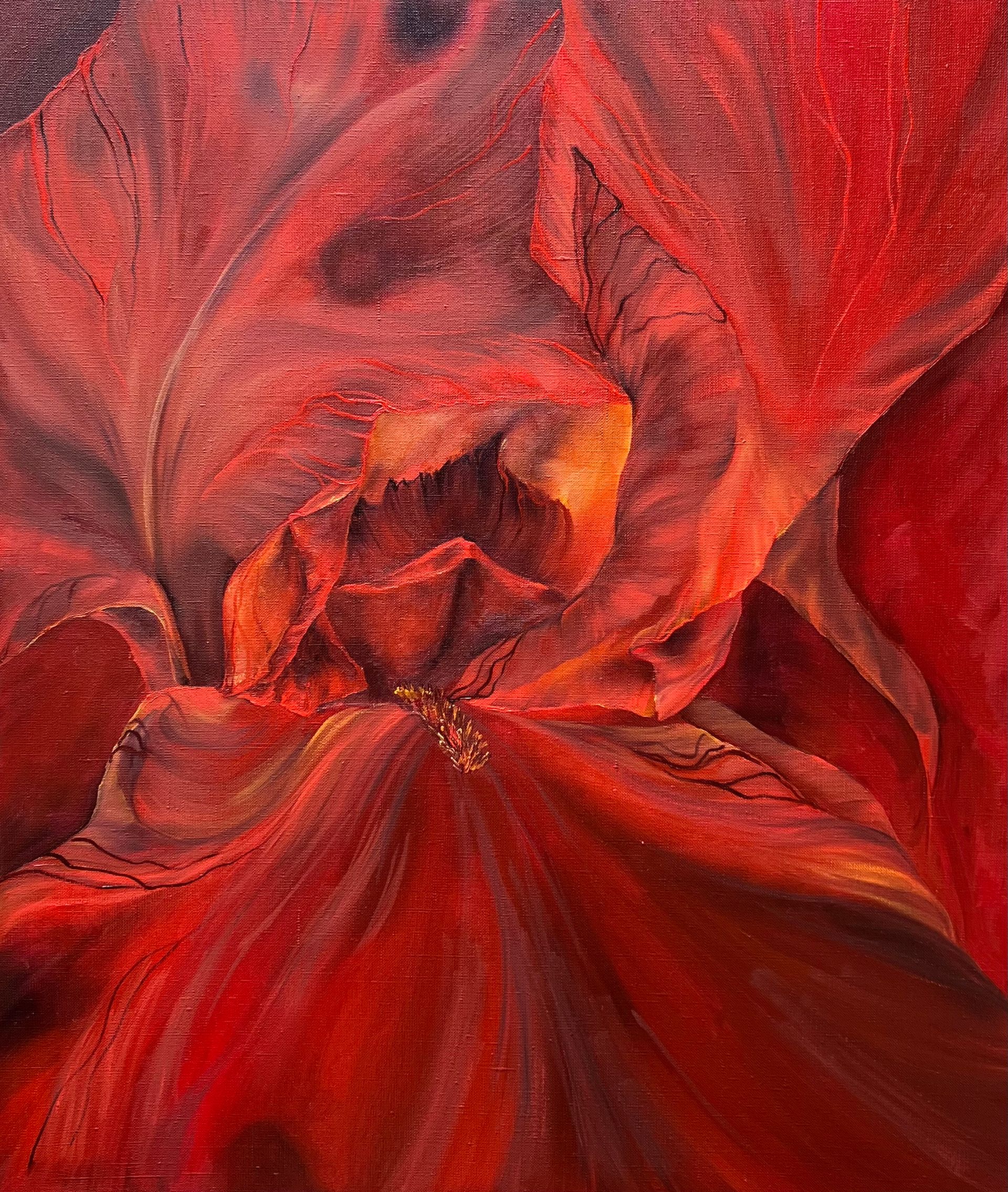 Инна Сумина (Картина, живопись - 
                  60 x 70 см) Любимый красный