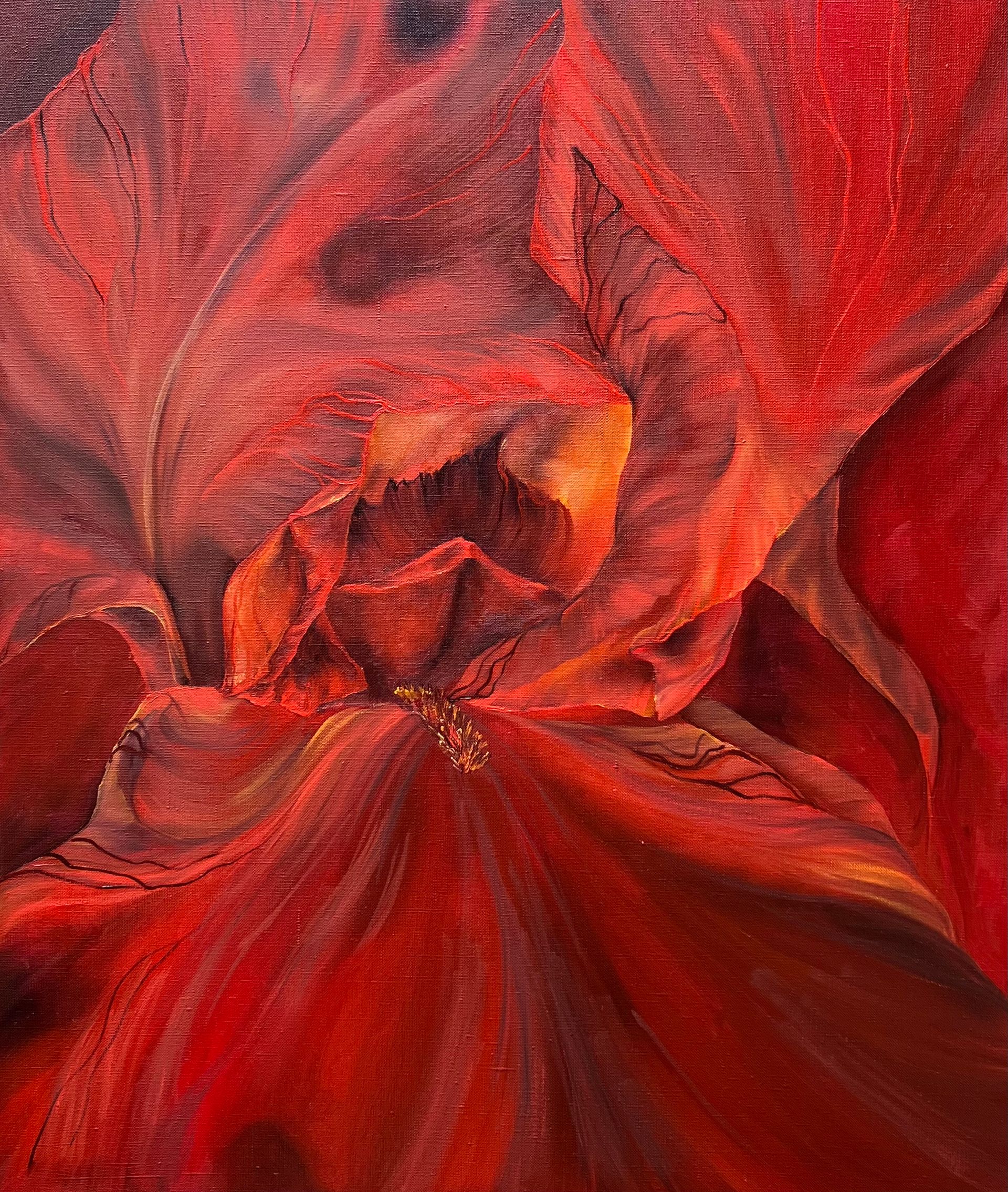 Инна Сумина (Картина, живопись - 
                  60 x 70 см) Любимый красный
