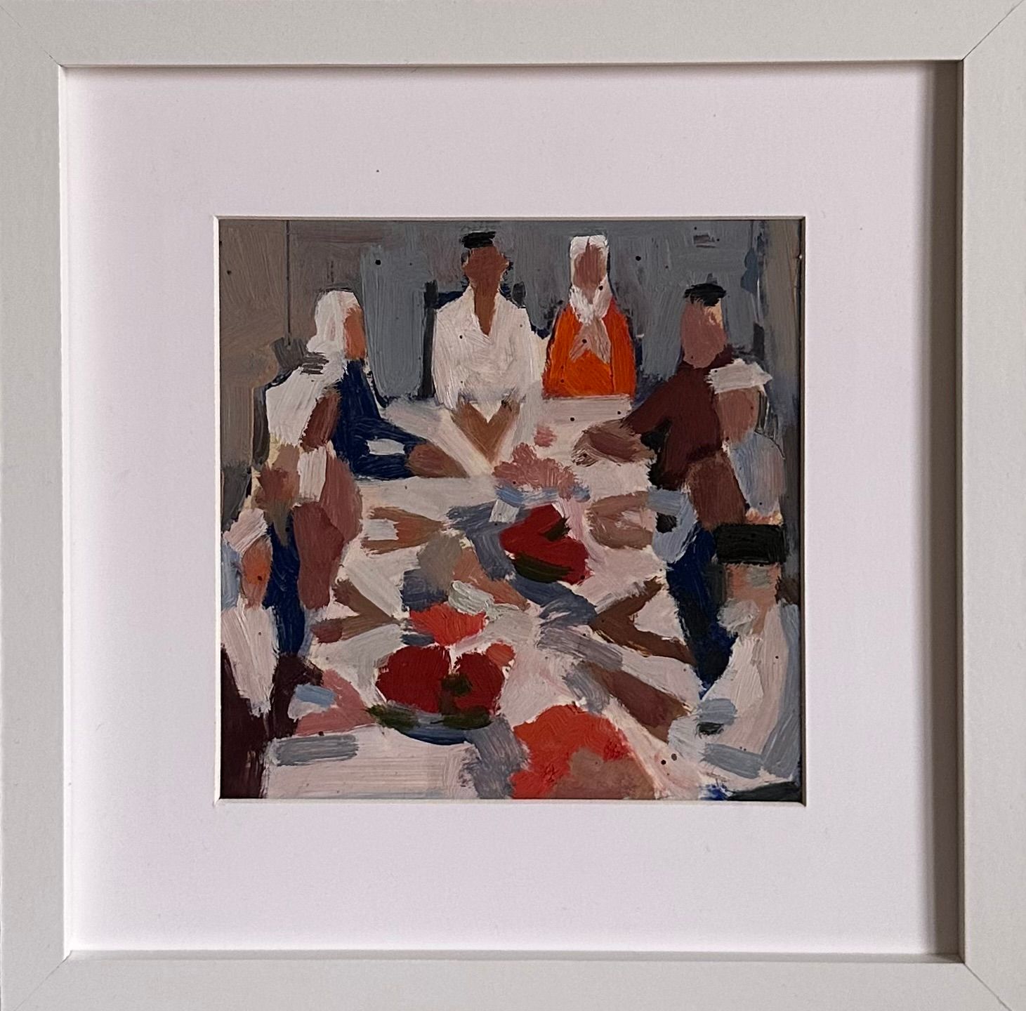 Алина Буглеева (Авторская графика - 
                  22 x 22 см) Чаепитие