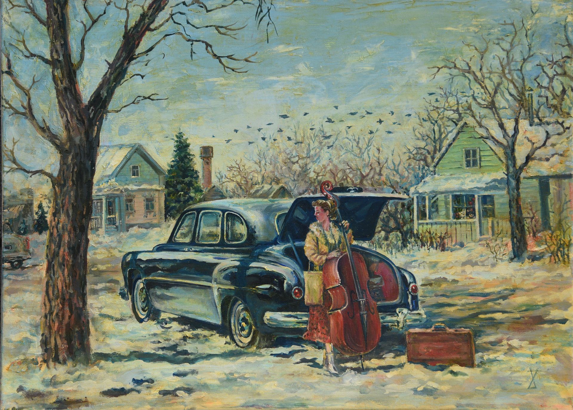 Алёша Калязин (Картина, живопись - 
                  70 x 50 см) В столицу