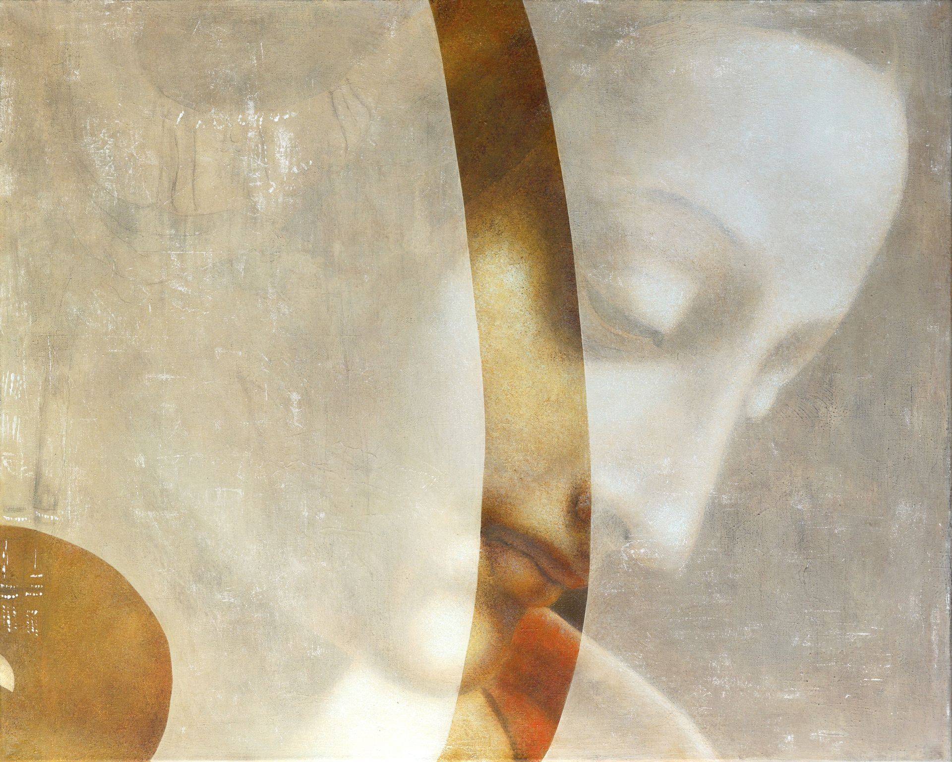 Ольга Рикун (Картина, живопись - 
                  100 x 80 см) Созерцание с Да Винчи