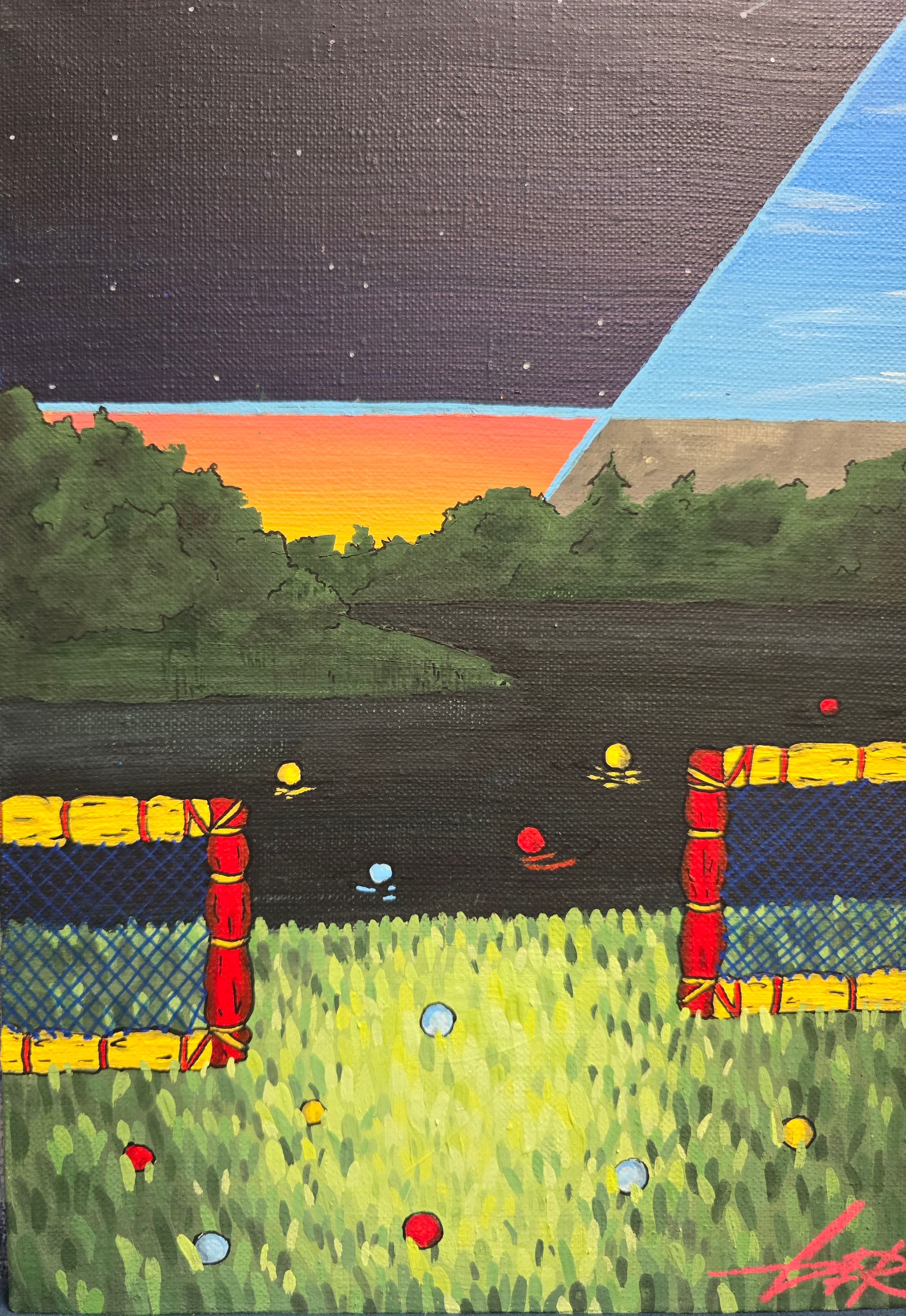 Мария Гер (Картина, живопись - 
                  20 x 30 см) Сломанный вечер