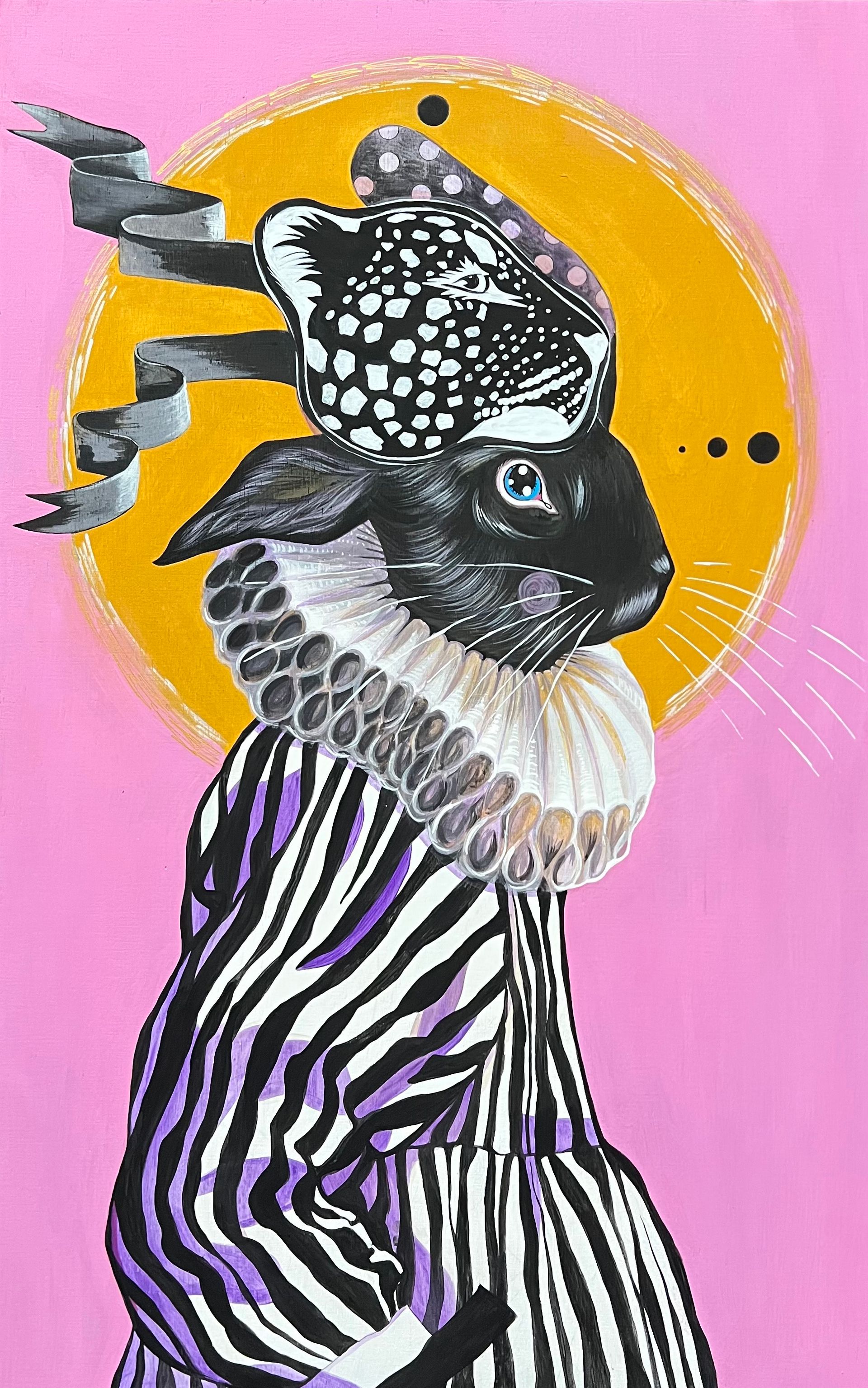 Анастасия Шпак (Картина, живопись - 
                  35 x 55 см) Кролик в маске гепарда