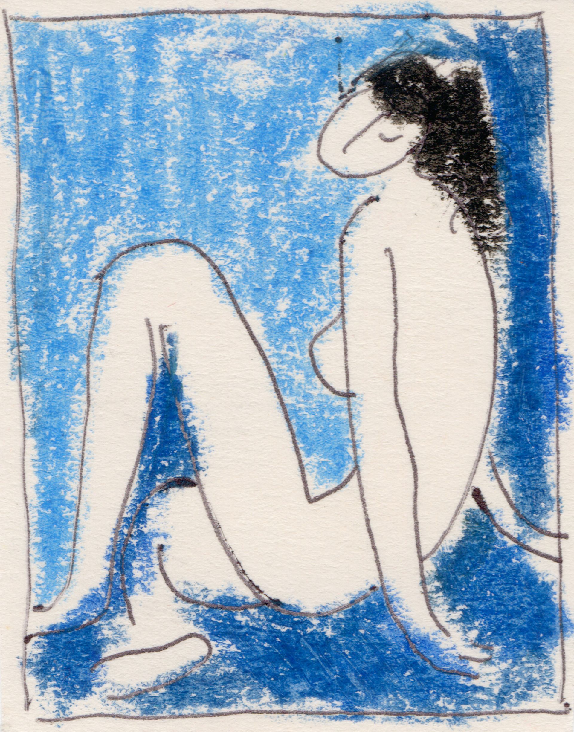 Марсель Ялалов (Авторская графика - 
                  4 x 5 см) Nude