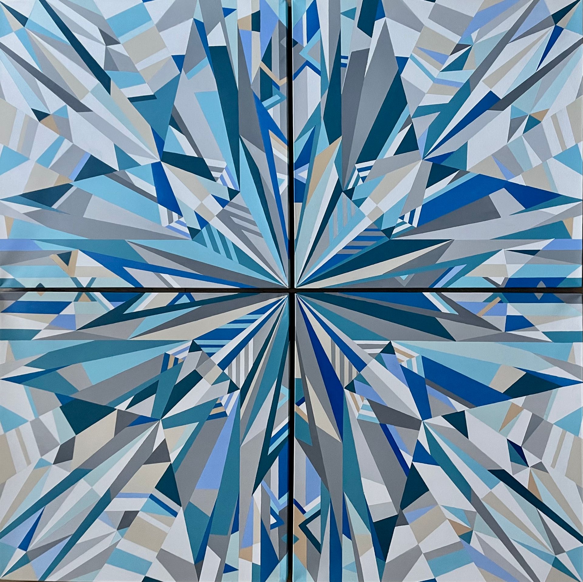 Марина Астахова (Картина, живопись - 
                  120 x 120 см) Crystal Blue