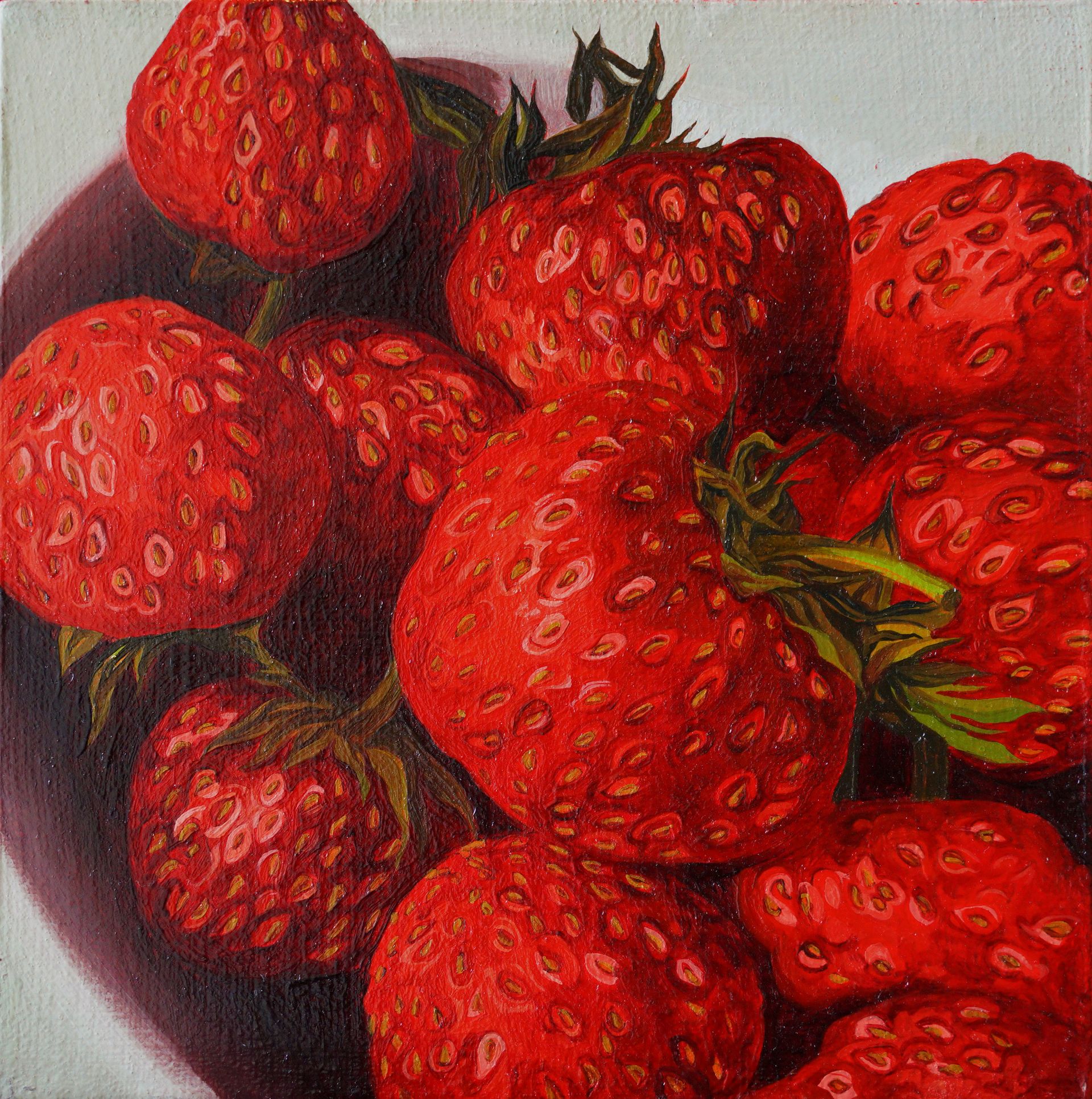 Михаил Зражевский (Картина, живопись - 
                  20 x 20 см) Strawberry №2