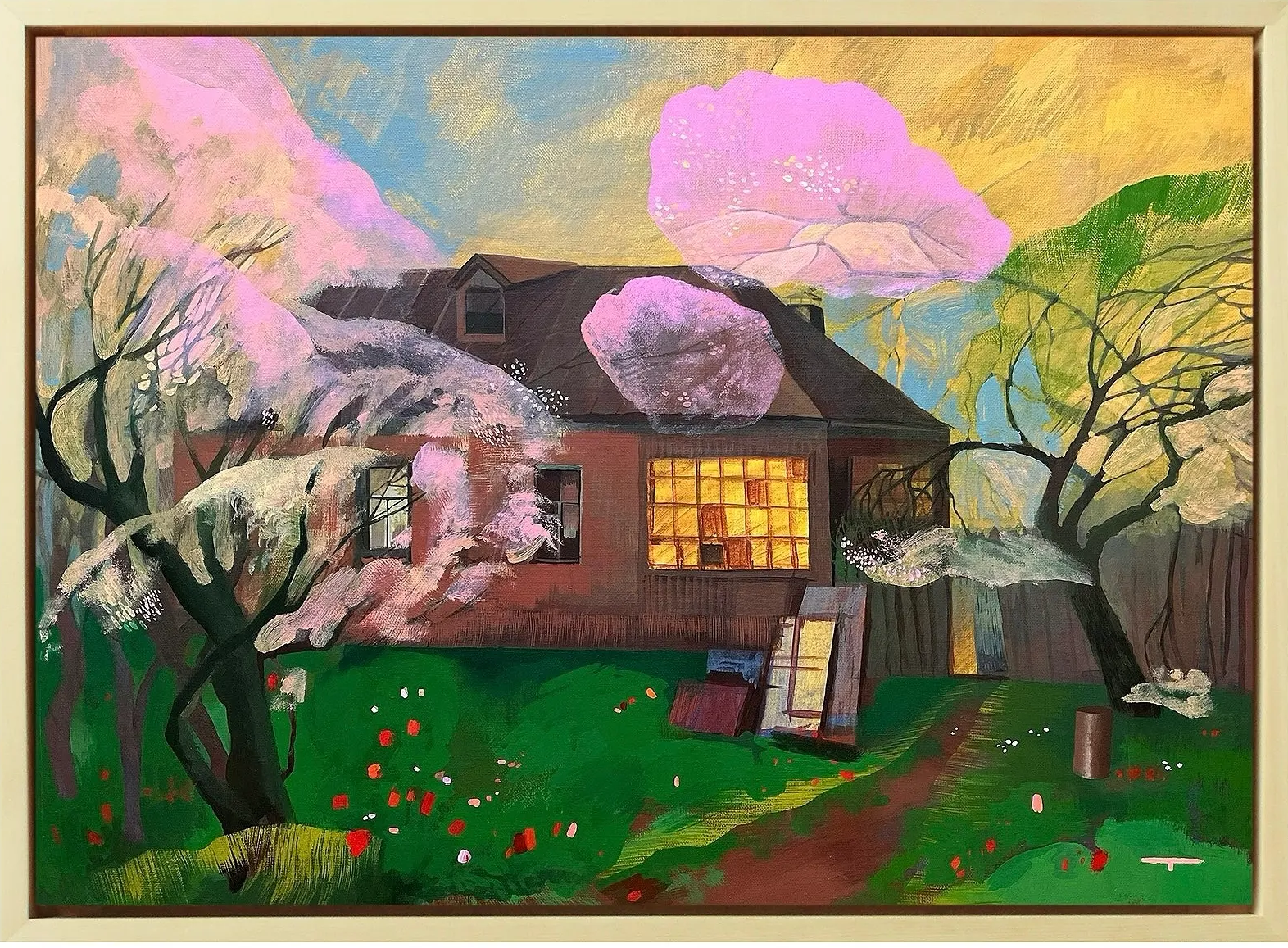 Мария Третьякова-Мураткина (Картина, живопись - 
                  70 x 50 см) Внутрь сада
