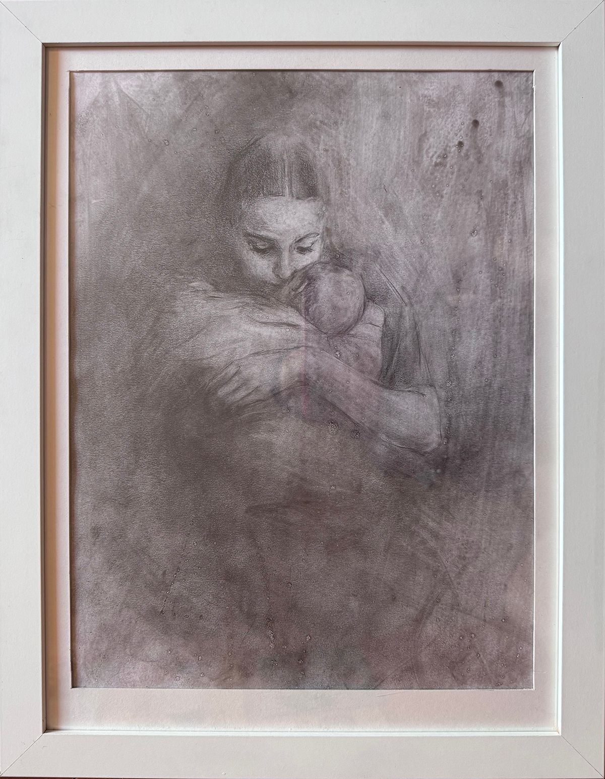 Екатерина Феоктистова (Авторская графика - 
                  30 x 40 см) Мать и дитя