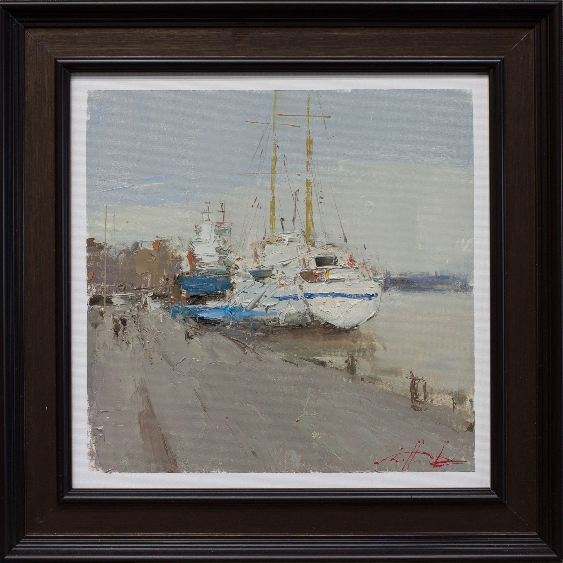 Евгений Бурцев (Картина, живопись - 
                  40 x 40 см) Этюд в СПб 26-6