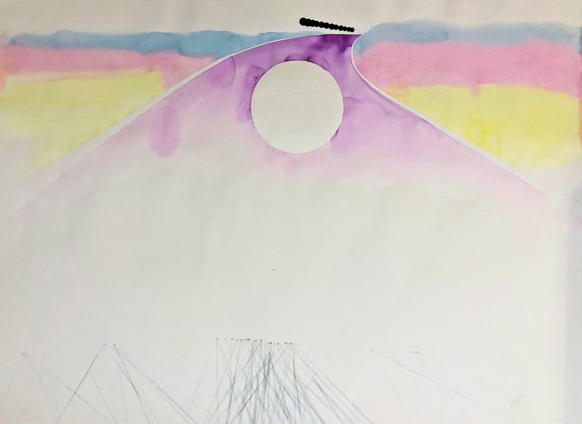 Сергей Лоцманов (Авторская графика - 
                  75 x 55 см) Без названия