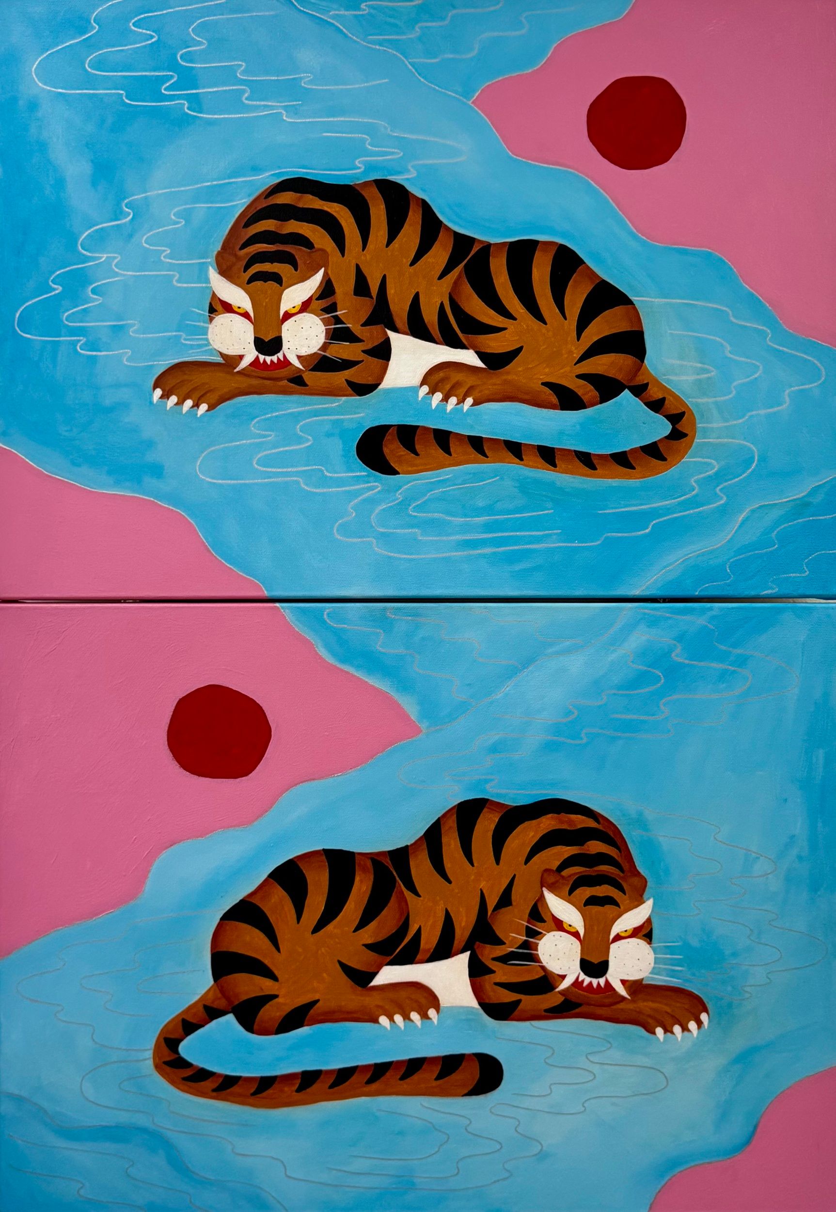 Наташа Хегай (Картина, живопись - 
                  70 x 100 см) На чиле, на расслабоне