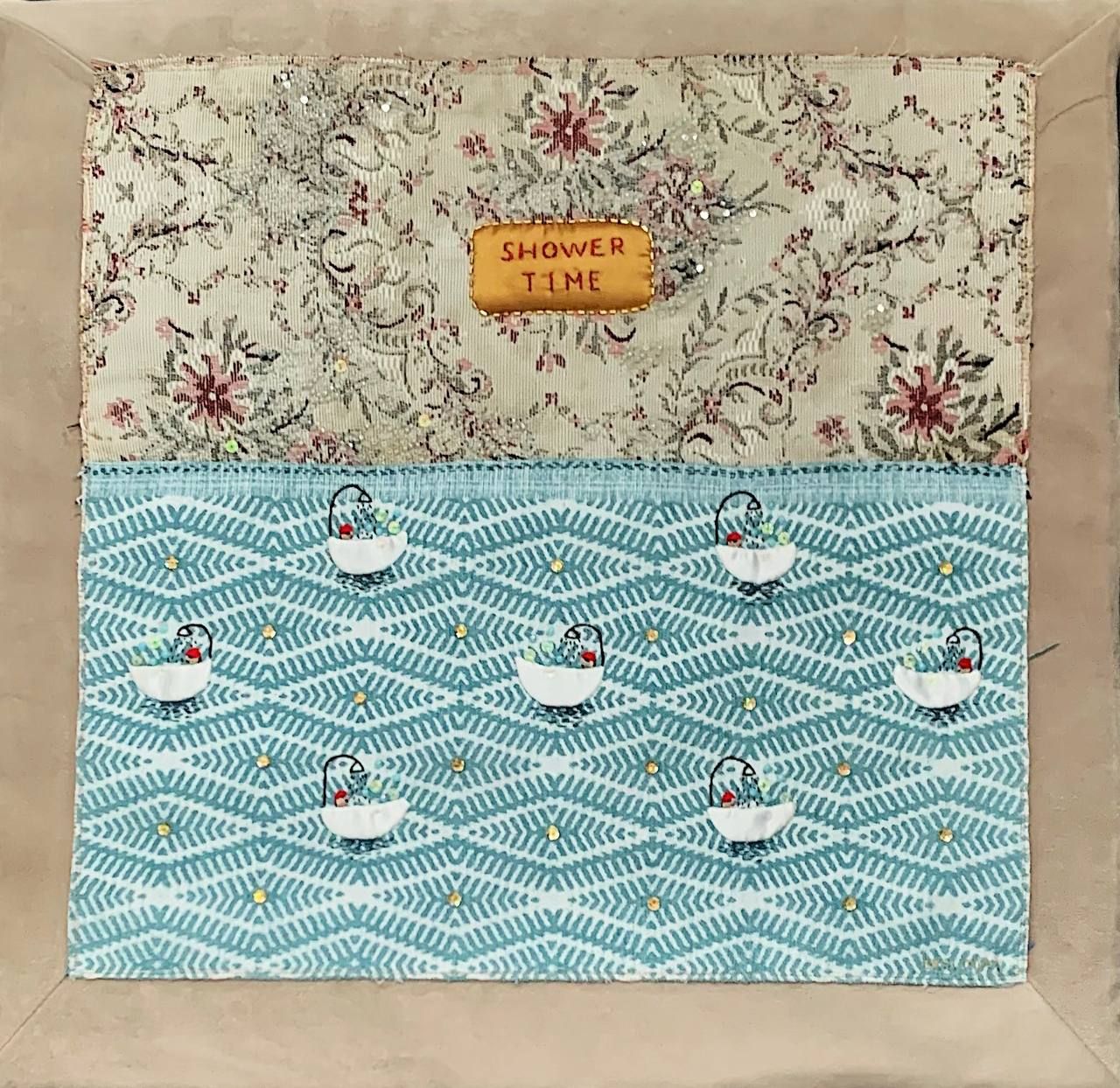 Оксана Муратова (Вышивка - 
                  50 x 50 см) Shower time