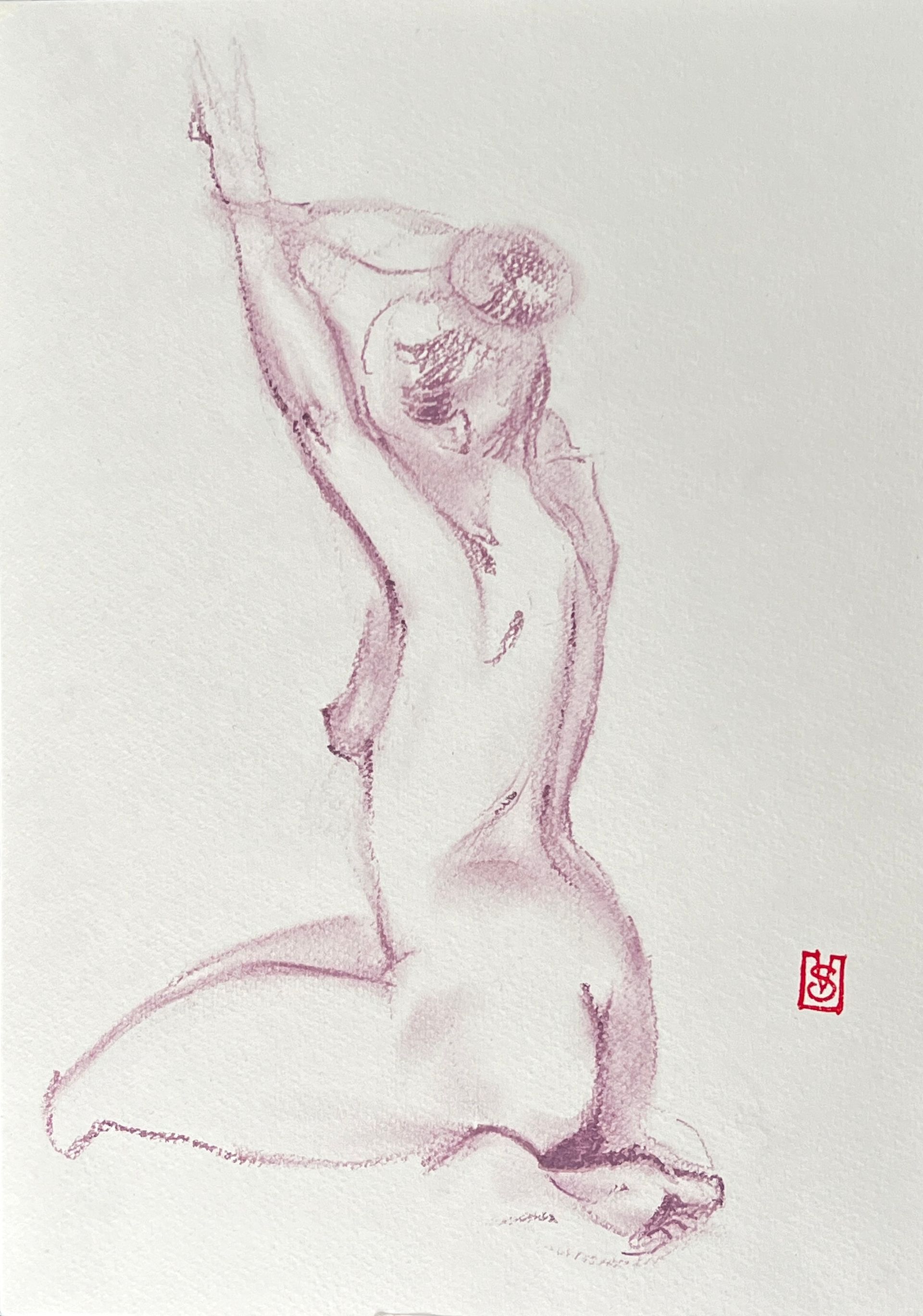 Виктория Севастьянова (Авторская графика - 
                  21 x 30 см) Nu sketch