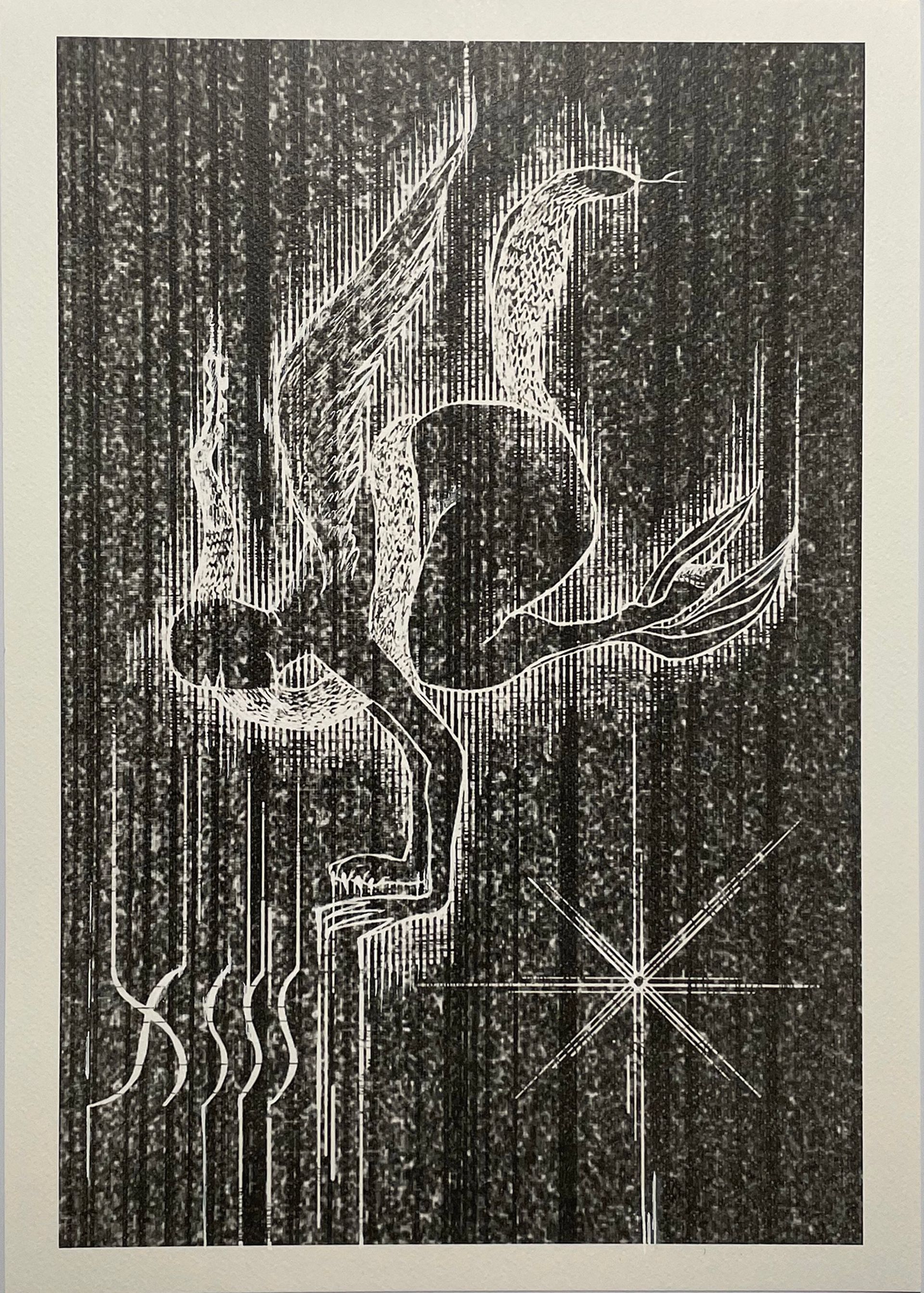 Саша Госмант (Авторская графика - 
                  30 x 42 см) 13 знак зодиака Змееносец