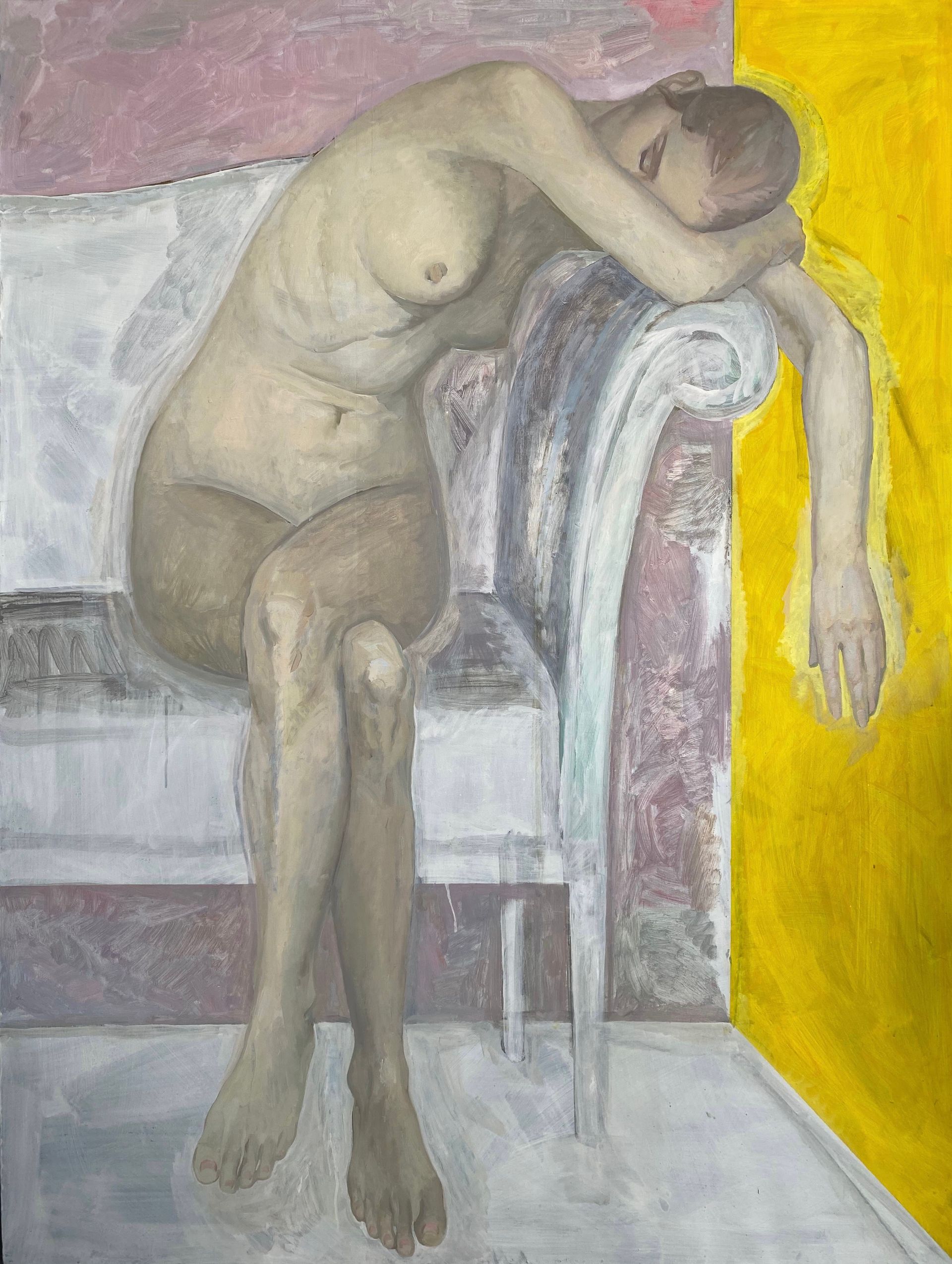 Светлана Чимид (Картина, живопись - 
                  120 x 170 см) Жёлтый