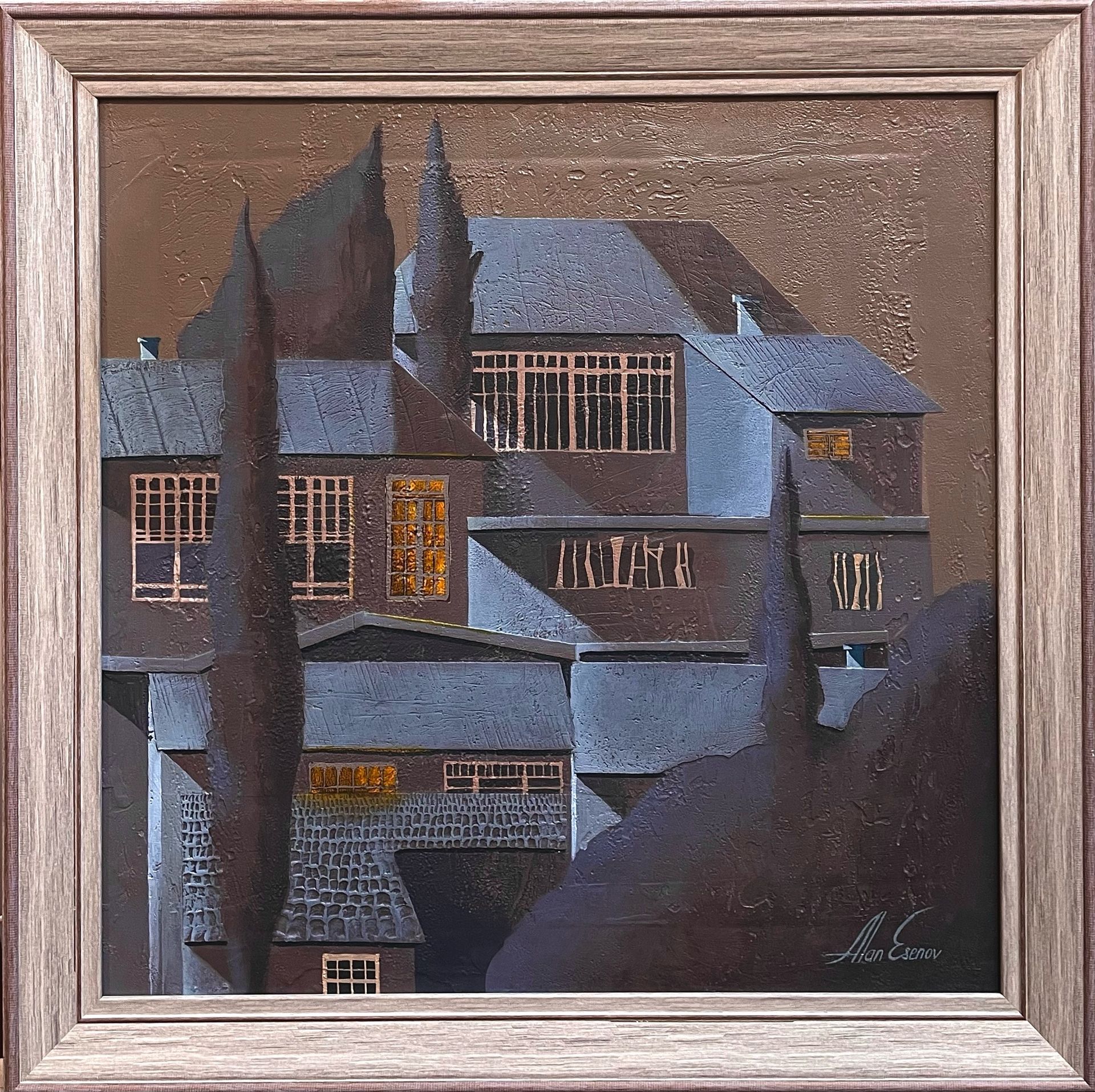 Алан Есенов (Картина, живопись - 
                  55 x 55 см) Ночь