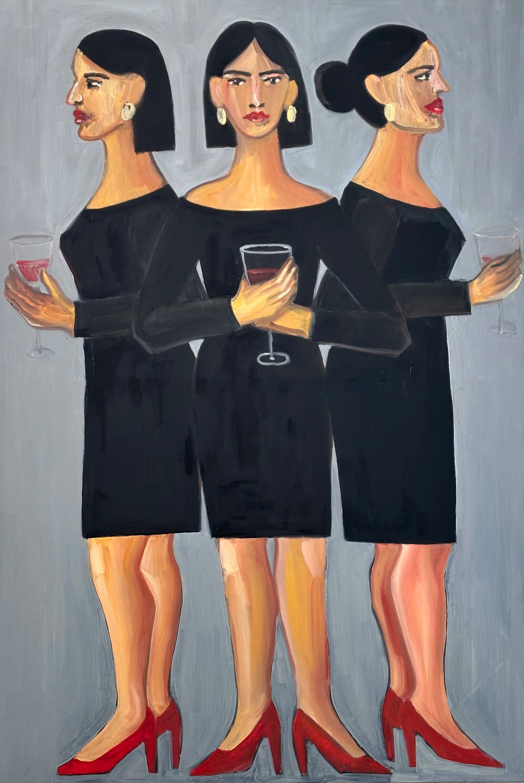 Любовь Ремизова (Картина, живопись - 
                  90 x 135 см) Little black dress