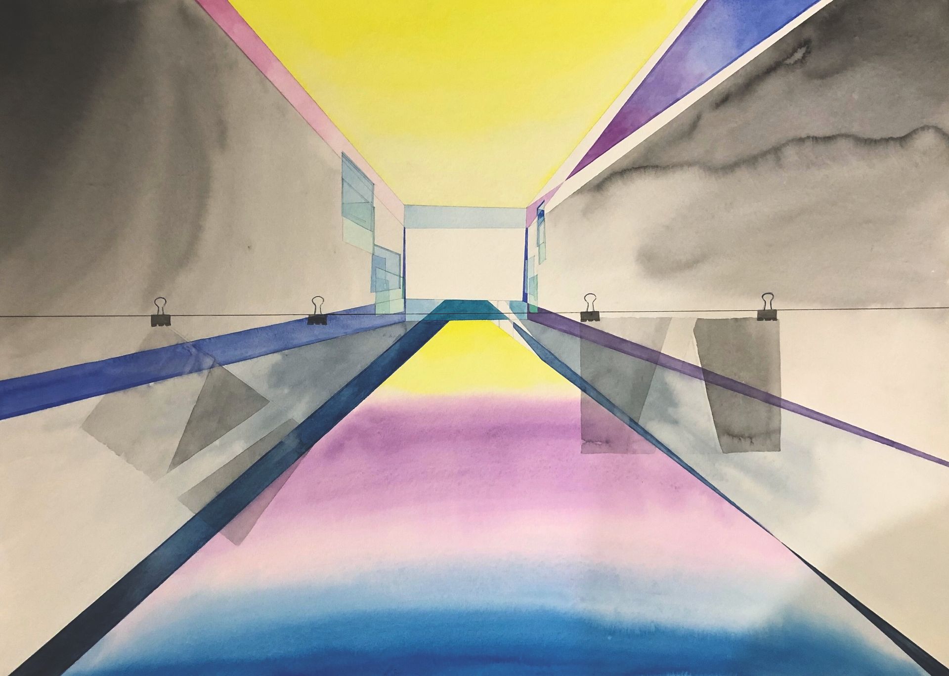 Сергей Лоцманов (Авторская графика - 
                  95 x 70 см) Без названия