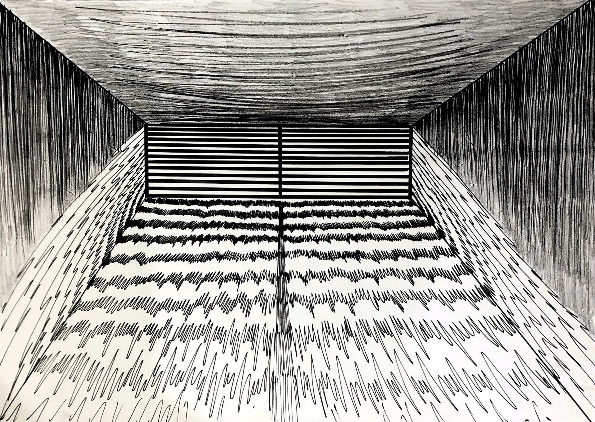 Сергей Лоцманов (Авторская графика - 
                  90 x 63 см) Без названия