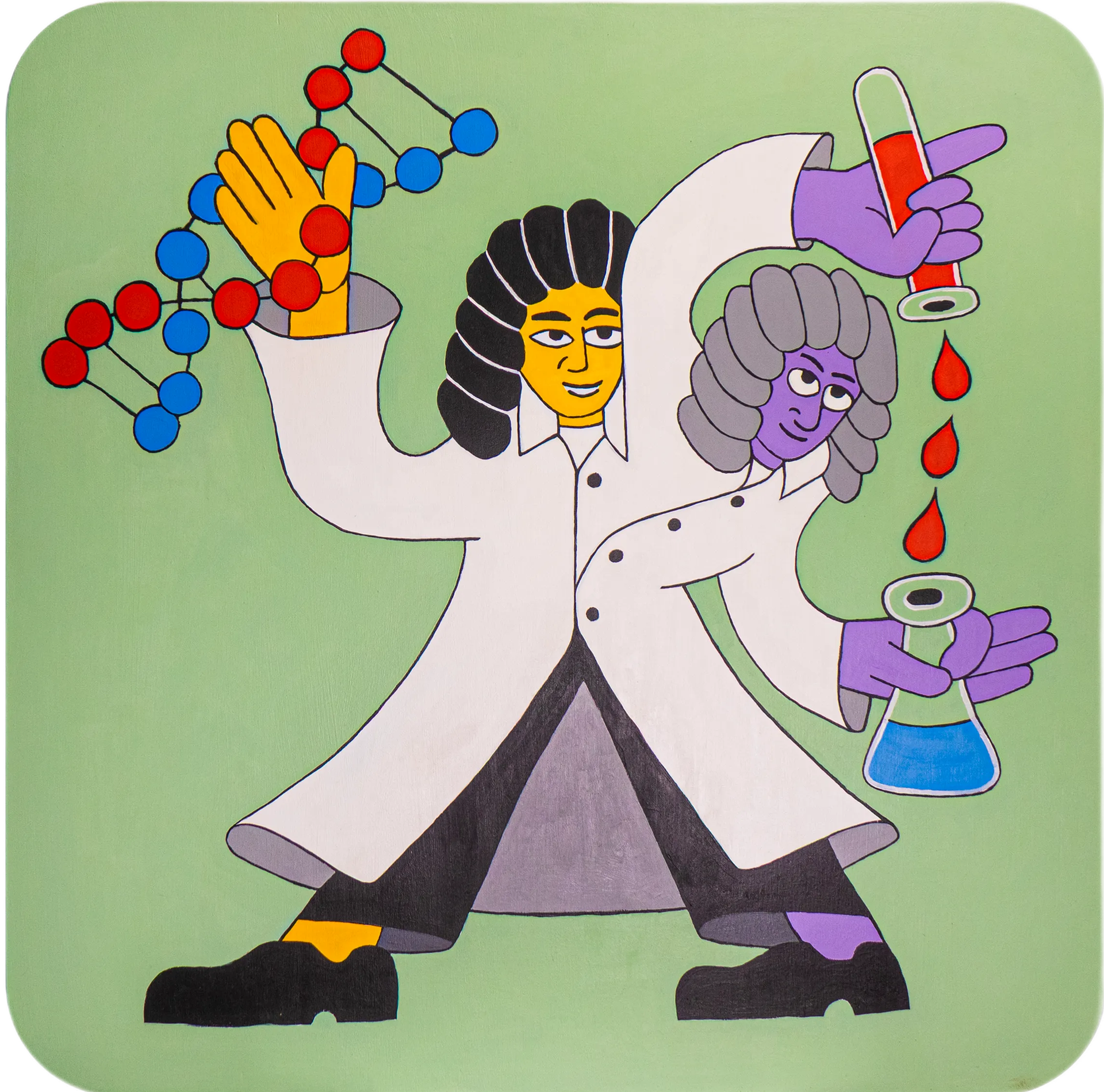 Илларион Кутузов (Картина, живопись - 
                  100 x 100 см) Химические братья