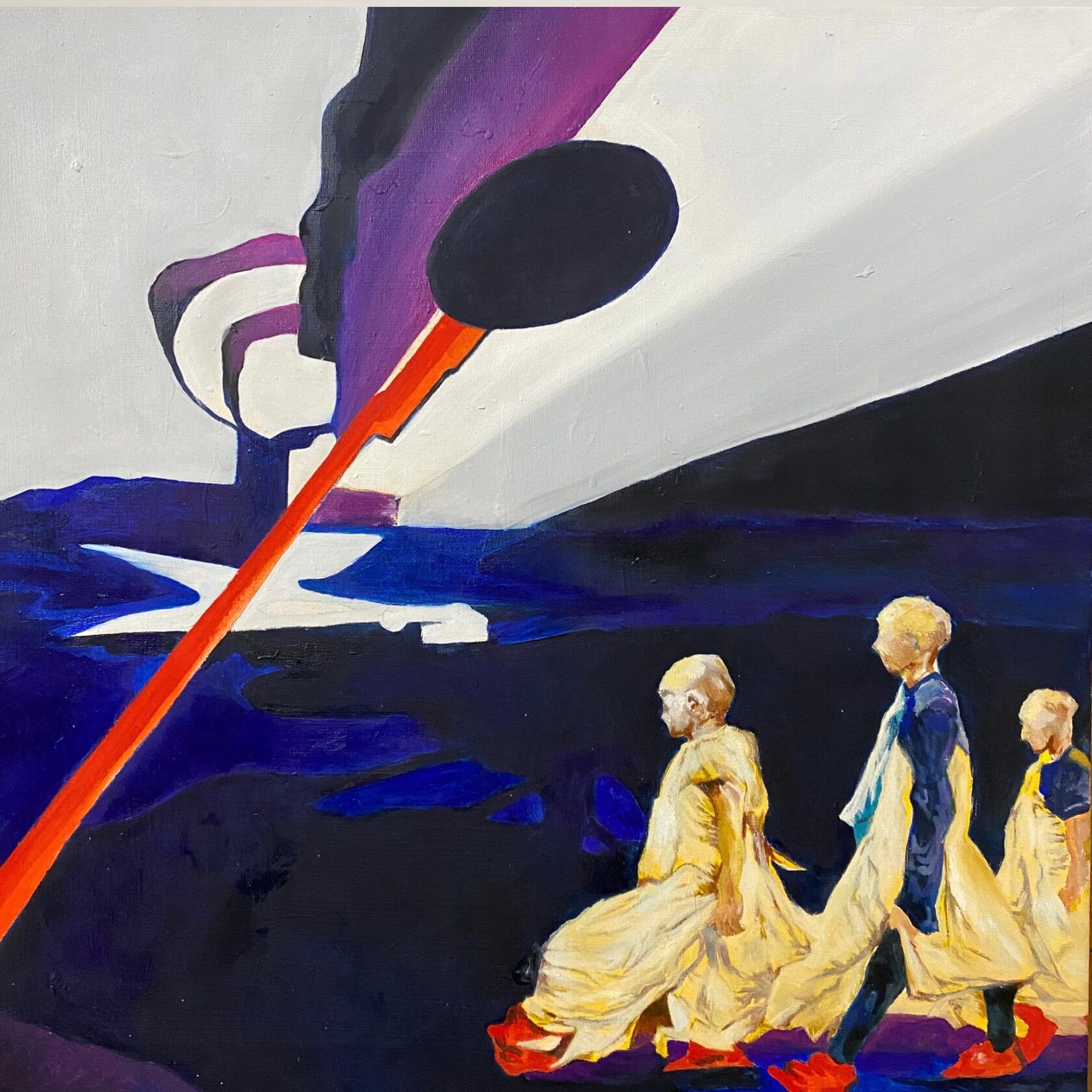 Елена Троянская (Картина, живопись - 
                  50 x 50 см) Мирные воины