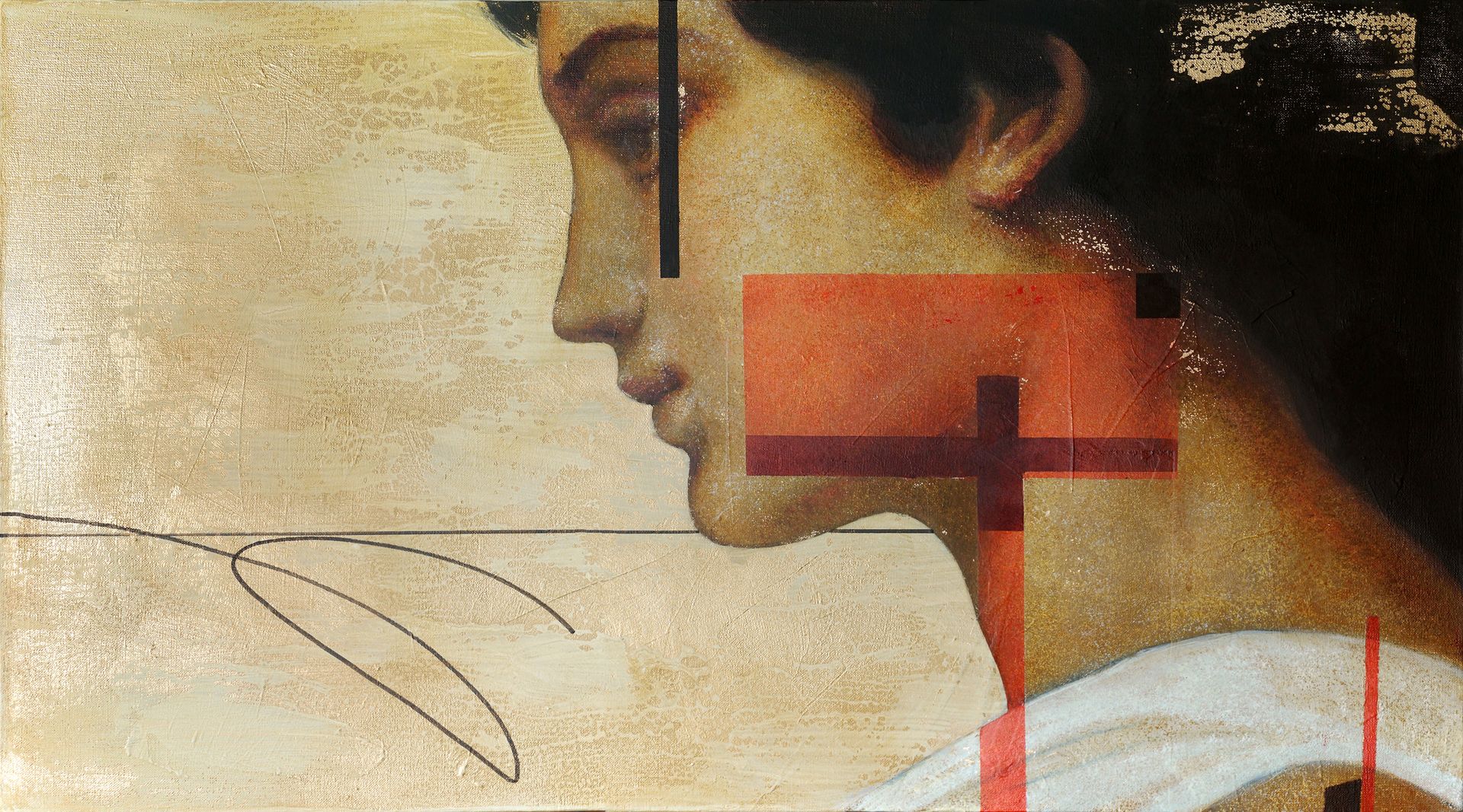 Ольга Рикун (Картина, живопись - 
                  90 x 50 см) Геба