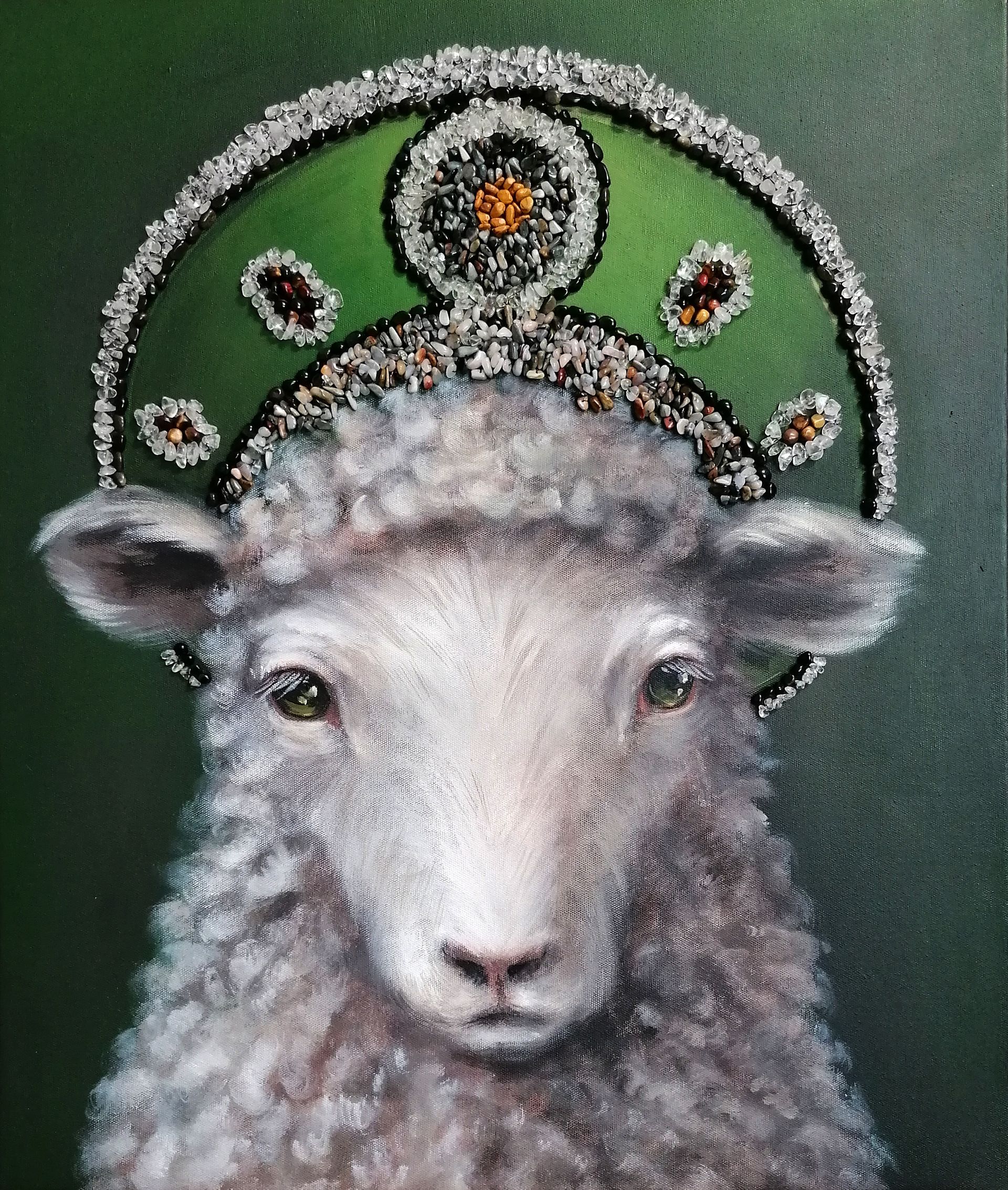 Юлия Куртова (Картина, живопись - 
                  50 x 60 см) Трефовая дама